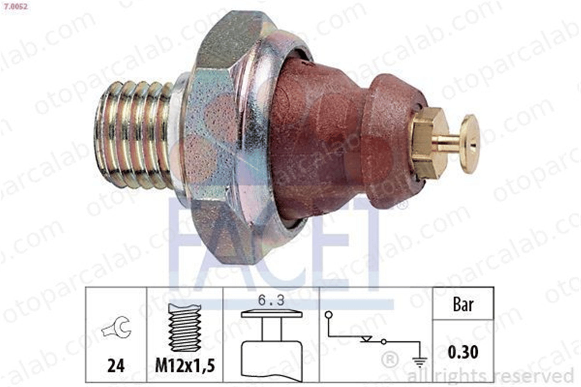 FACET 7.0052 Yağ Müşürü BMW 3 5 12611277642