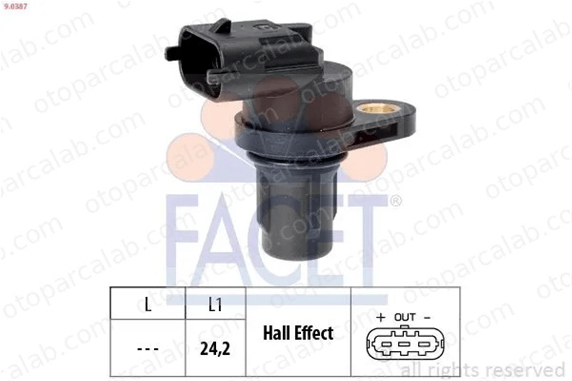 FACET 9.0387 Eksantrik Devir Sensörü PORSCHE 911 MERCEDES-BENZ E-SERISI A2729050043 5137706AA