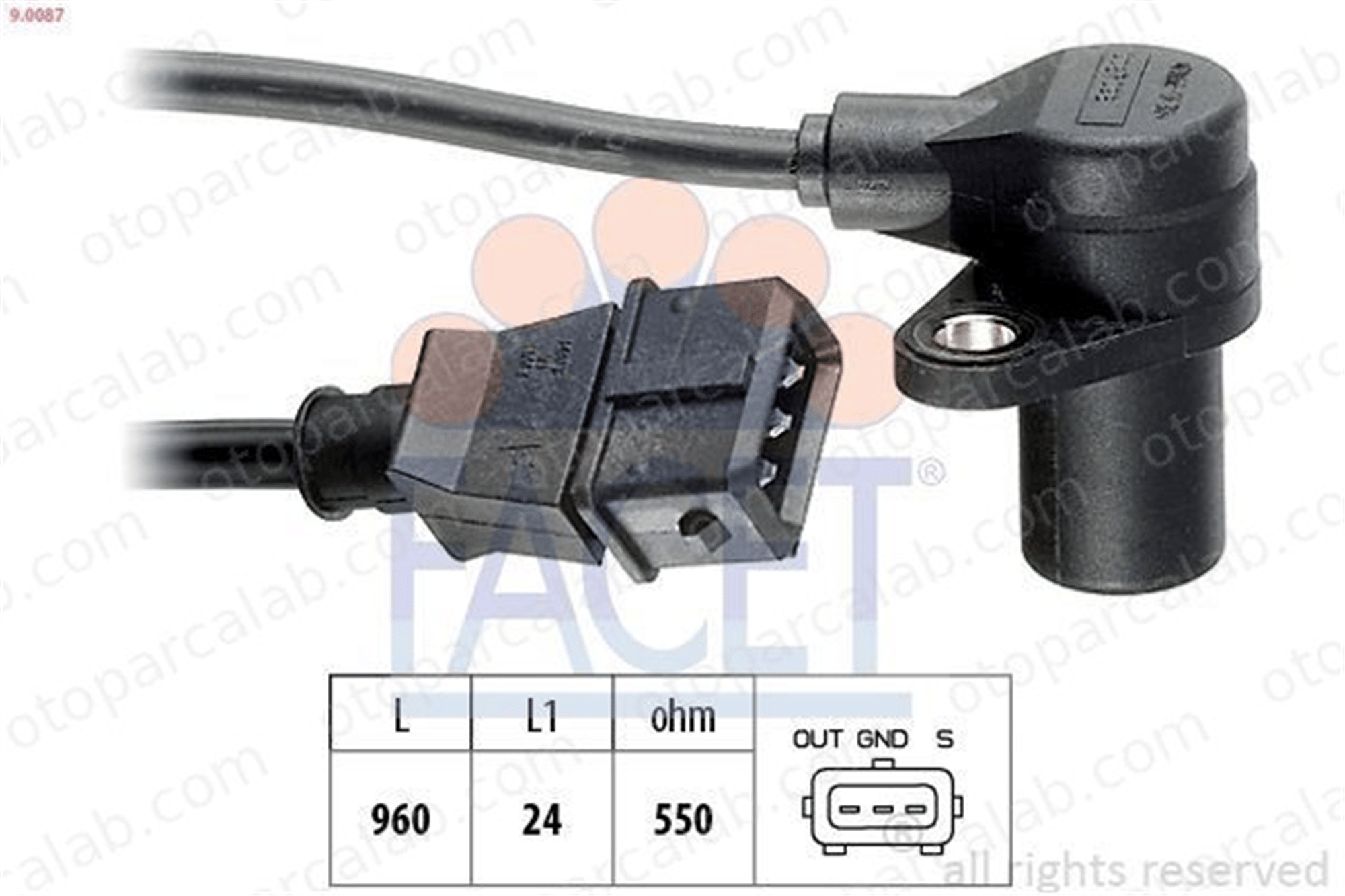 FACET 9.0087 Krank Sensörü BMW 3 3 Coupe 1214124721 12141247218