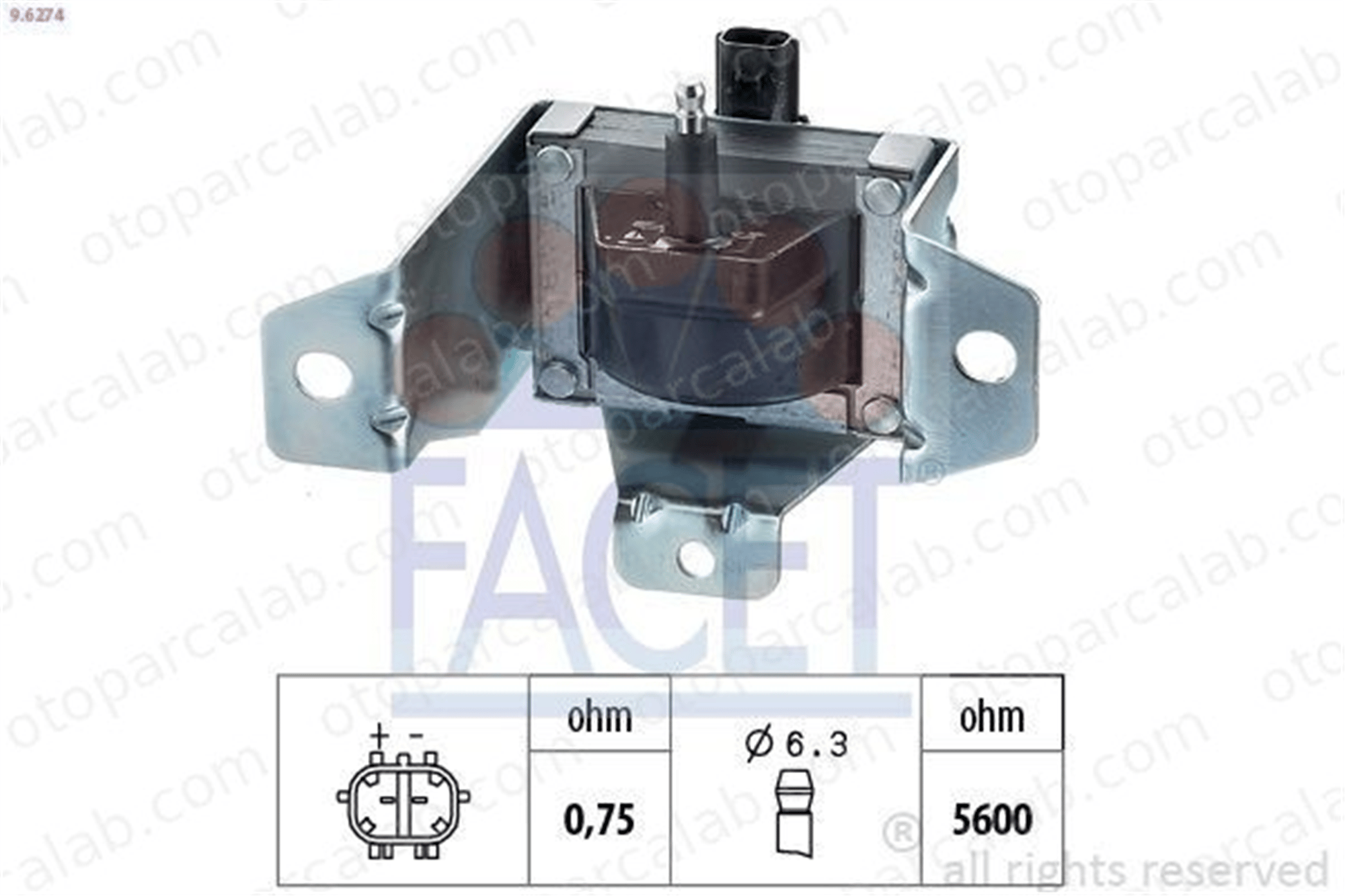 FACET 9.6274 Ateşleme Bobini ROVER 200 II Hatchback 25 I Hatchback NEC100630 GCL201