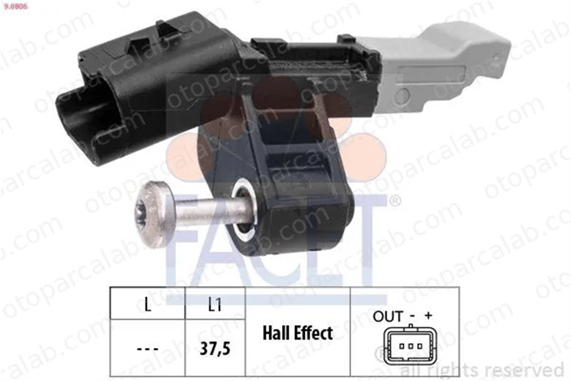 FACET 9.0806 Krank Sensörü CITROËN C3 III OPEL CROSSLAND X / CROSSLAND 9675226780 9670253080
