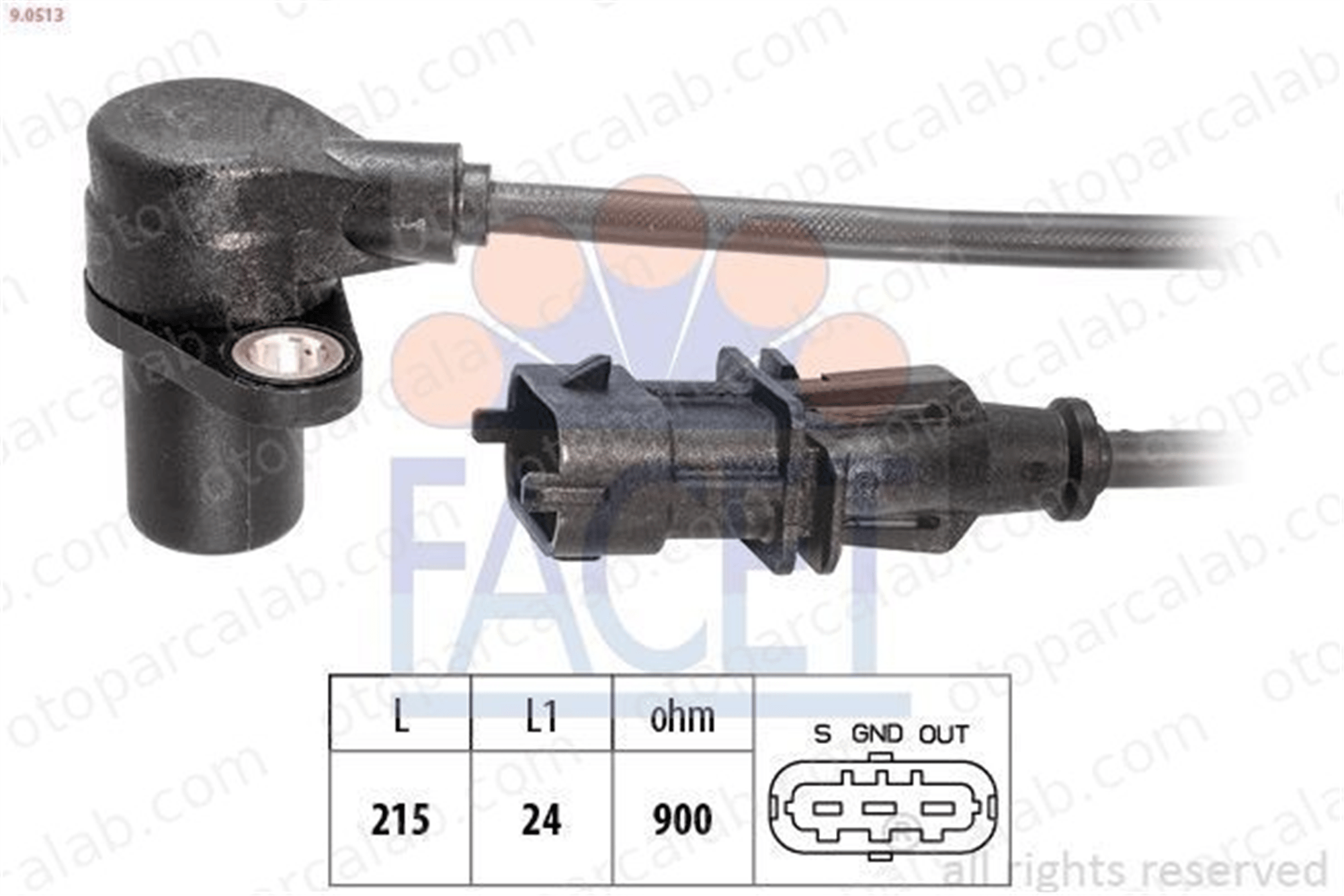 FACET 9.0513 Krank Sensörü IVECO EUROCARGO V EUROCARGO IV 4890189 1607436