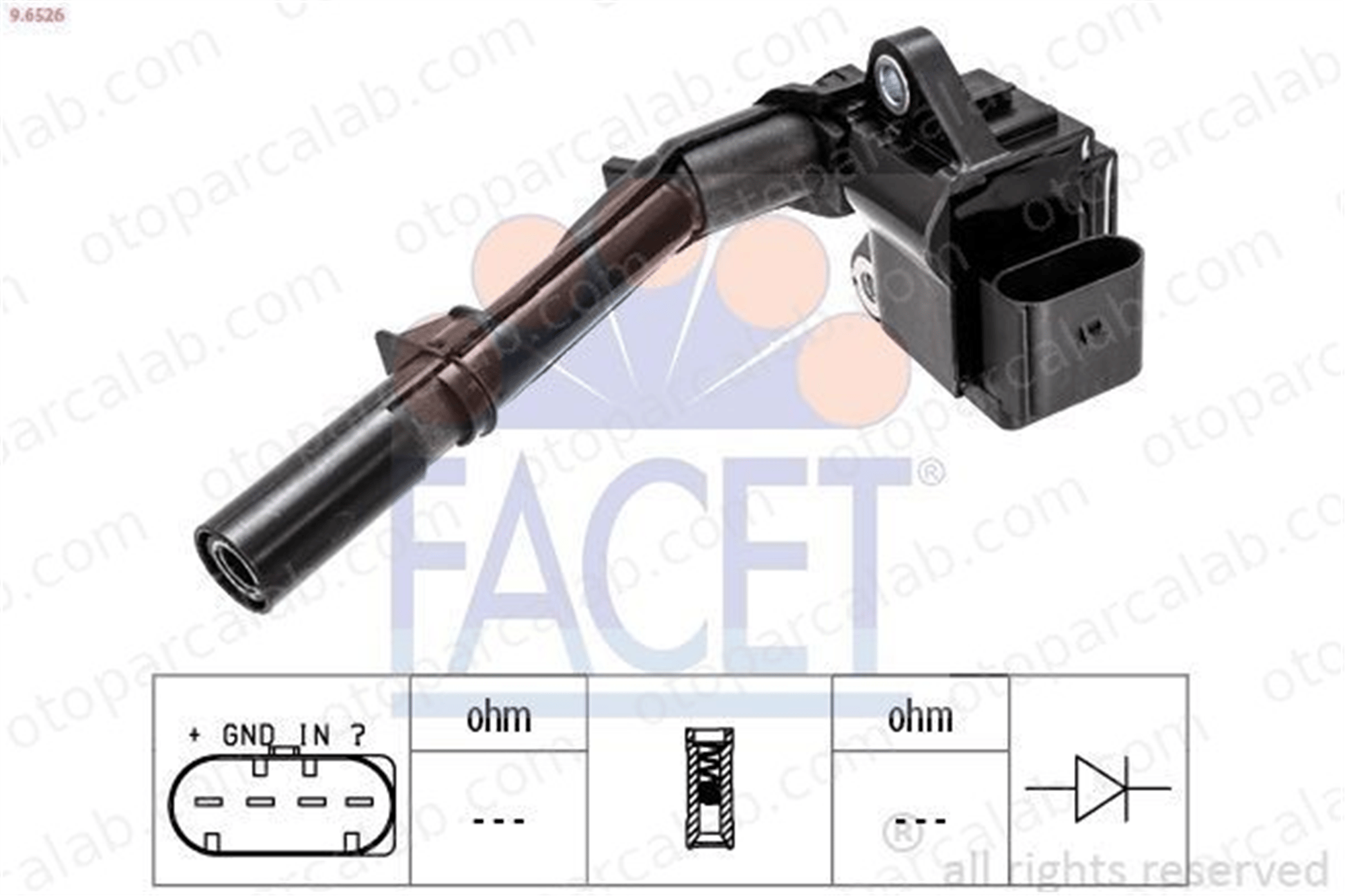 FACET 9.6526 Ateşleme Bobini MERCEDES-BENZ E-SERISI C-SERISI A2749061400 A2749065000