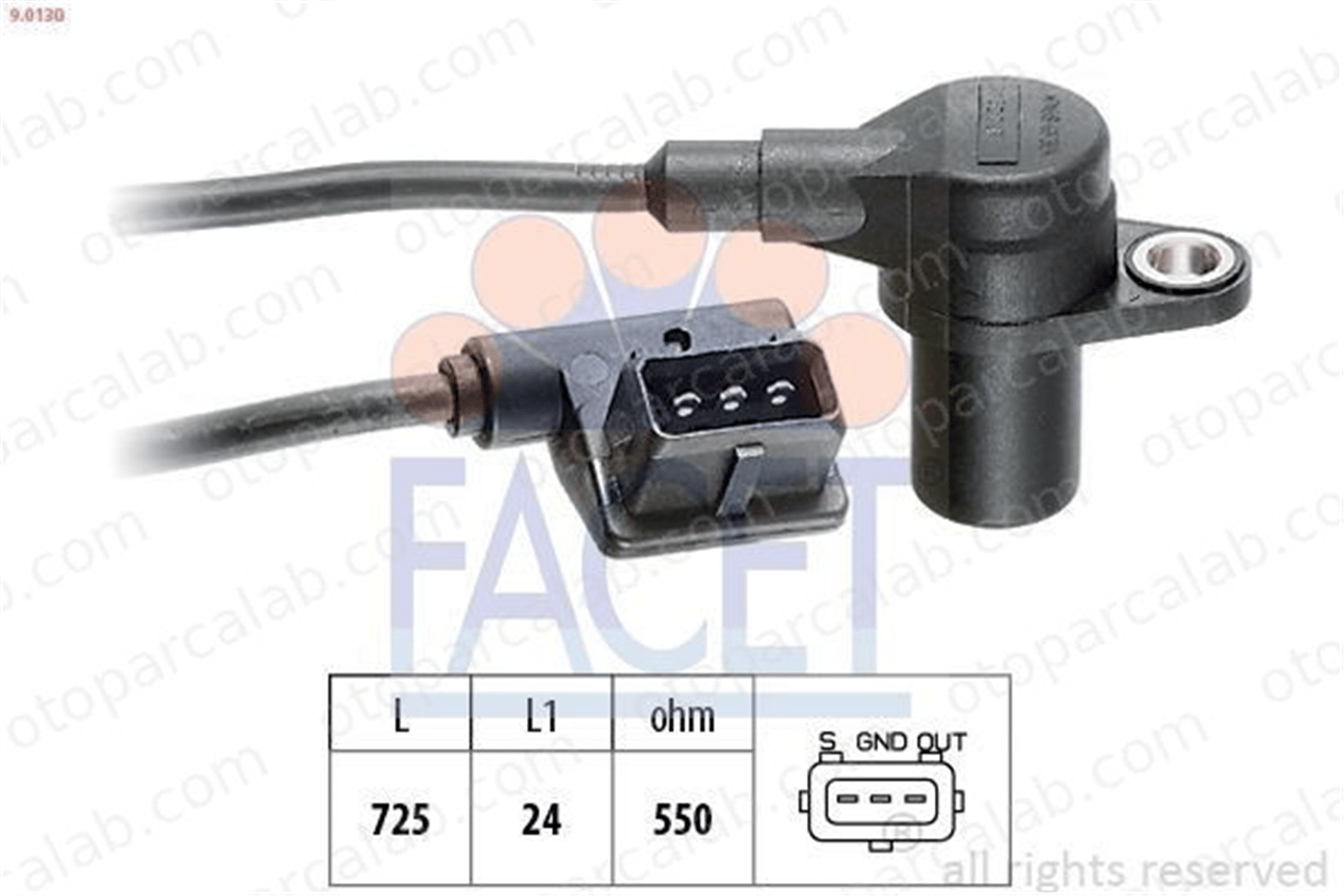FACET 9.0130 Krank Sensörü BMW 5 5 Touring 1214172606 1726066