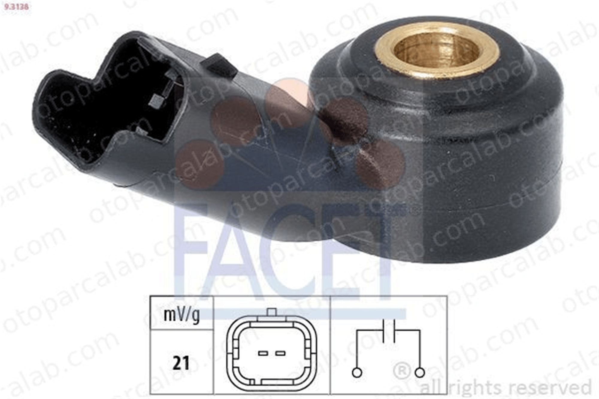 FACET 9.3138 Vuruntu Sensörü PEUGEOT 208 I MINI MINI 594631 3639490