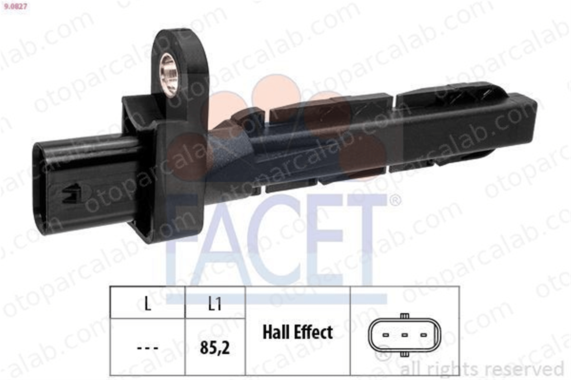 FACET 9.0827 Krank Sensörü BMW 3 5 13628644376 90118