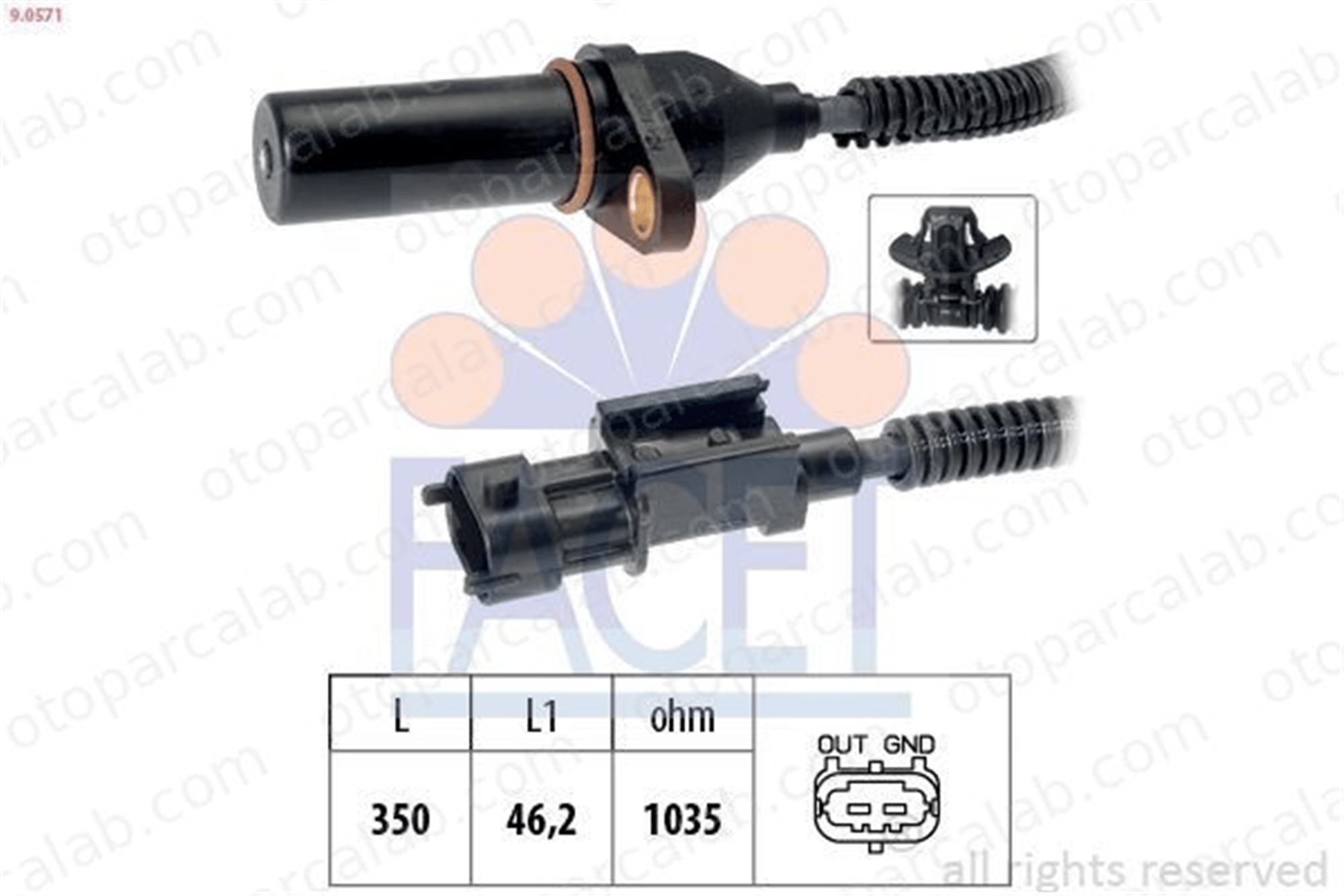 FACET 9.0571 Krank Sensörü HYUNDAI i30 Station wagon i30 391802B000 131830