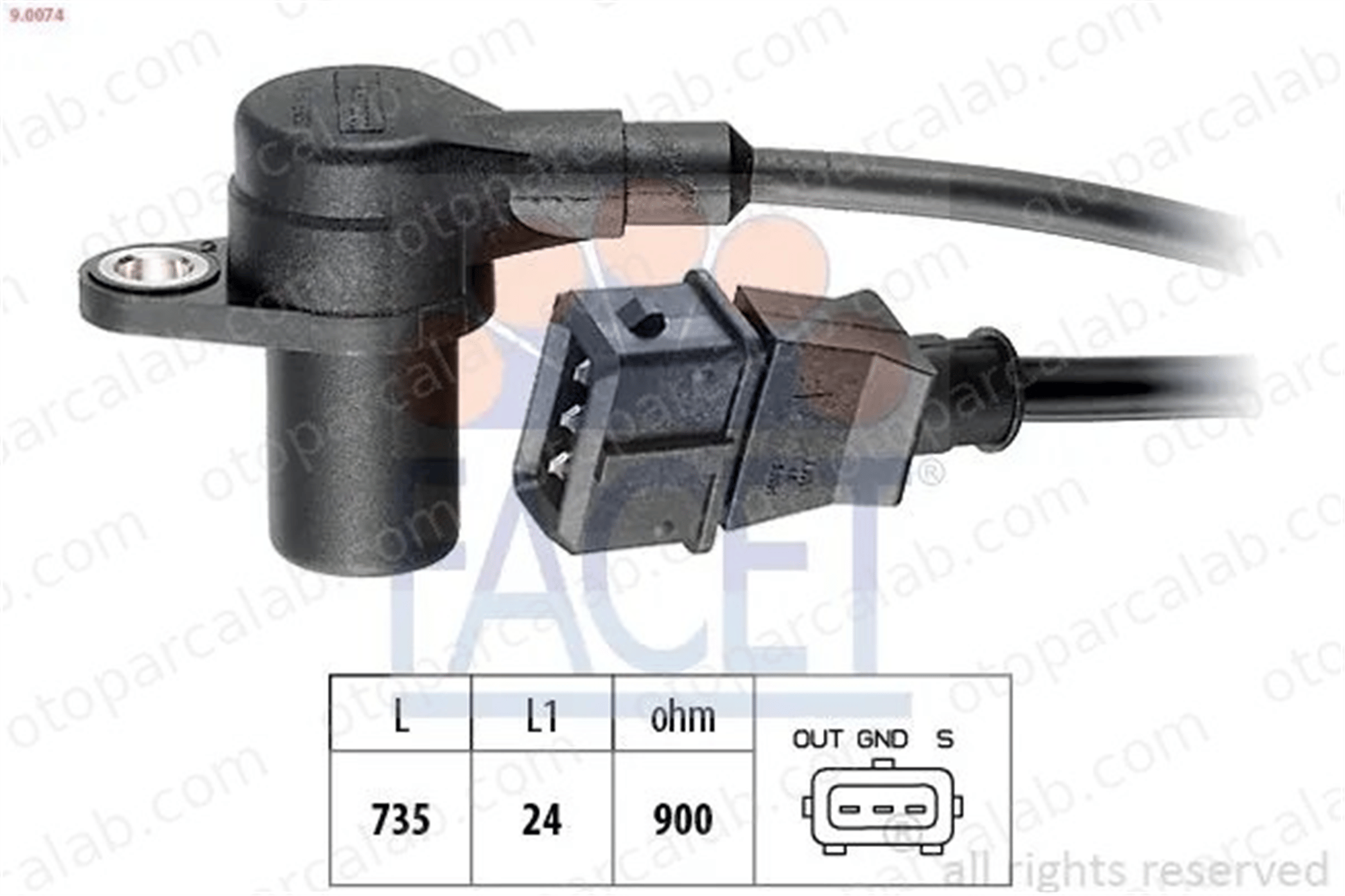 FACET 9.0074 Krank Sensörü NEW HOLLAND TM FIAT TEMPRA S.W. 7756925 7799033