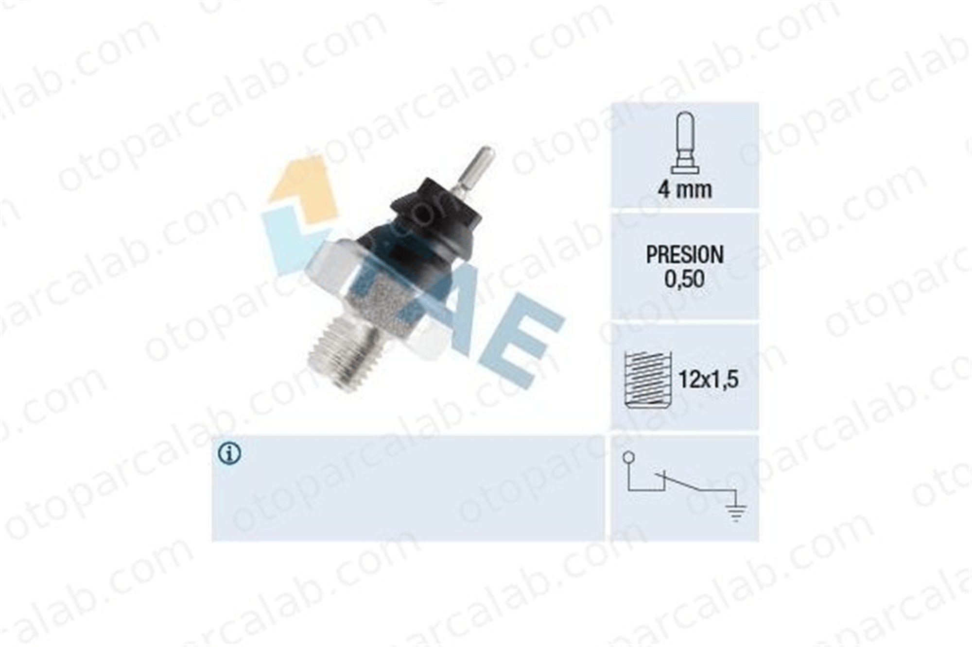 FAE 12280 Yağ Müşürü CITROËN DYANE MEHARI 5403215