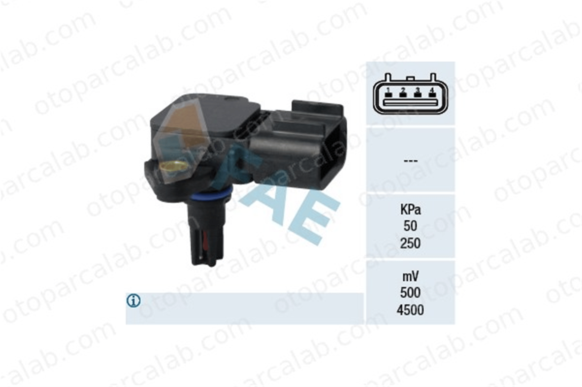 FAE 15069 MAP Sensörü FORD TRANSIT Panelvan/Van TRANSIT Minibüs/Otobüs 1827054 1C1A9F479AA
