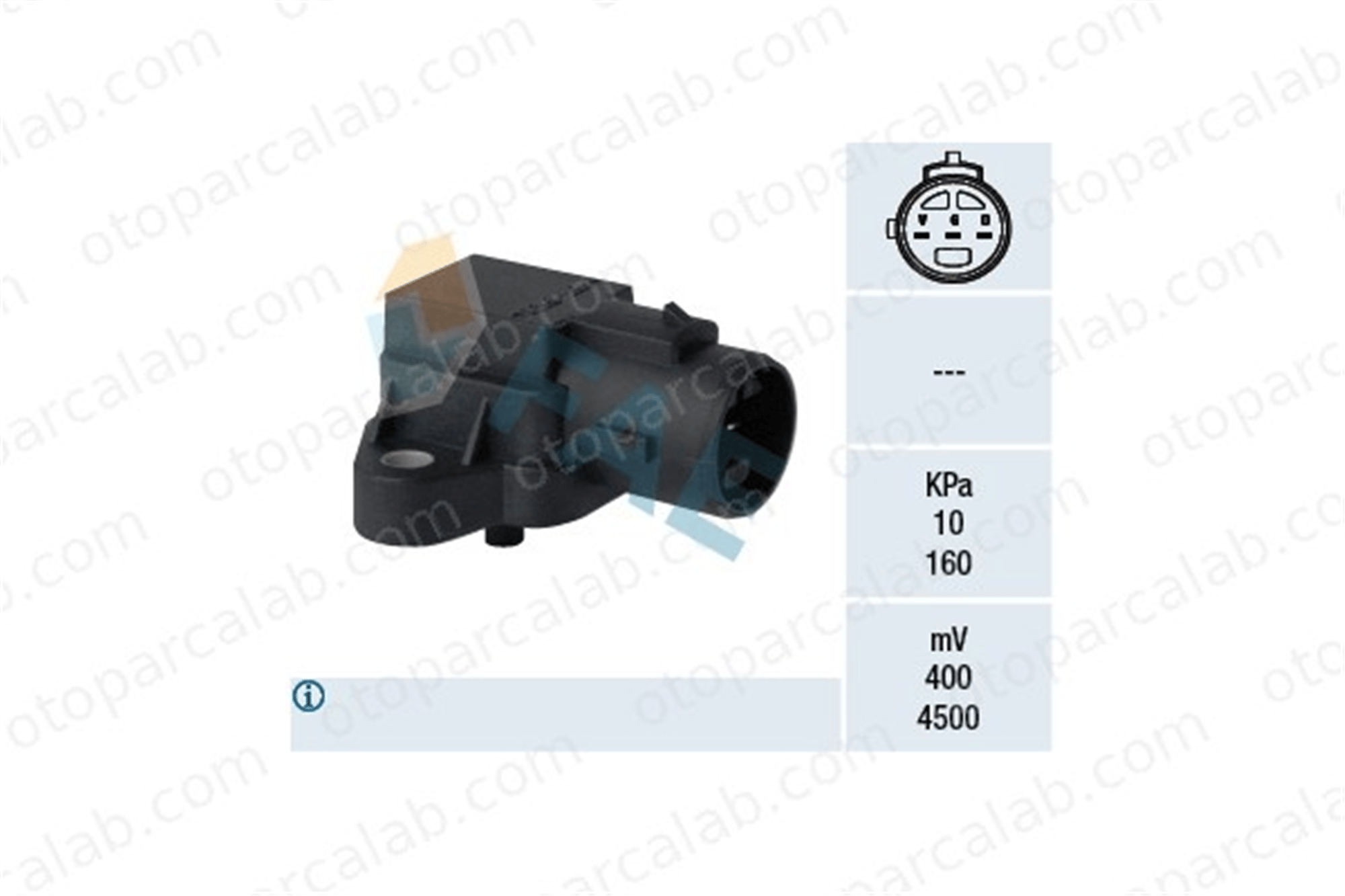 FAE 15076 MAP Sensörü HONDA CIVIC VI Fastback CIVIC VI Aerodeck 37830P05A01 37830P0GS00