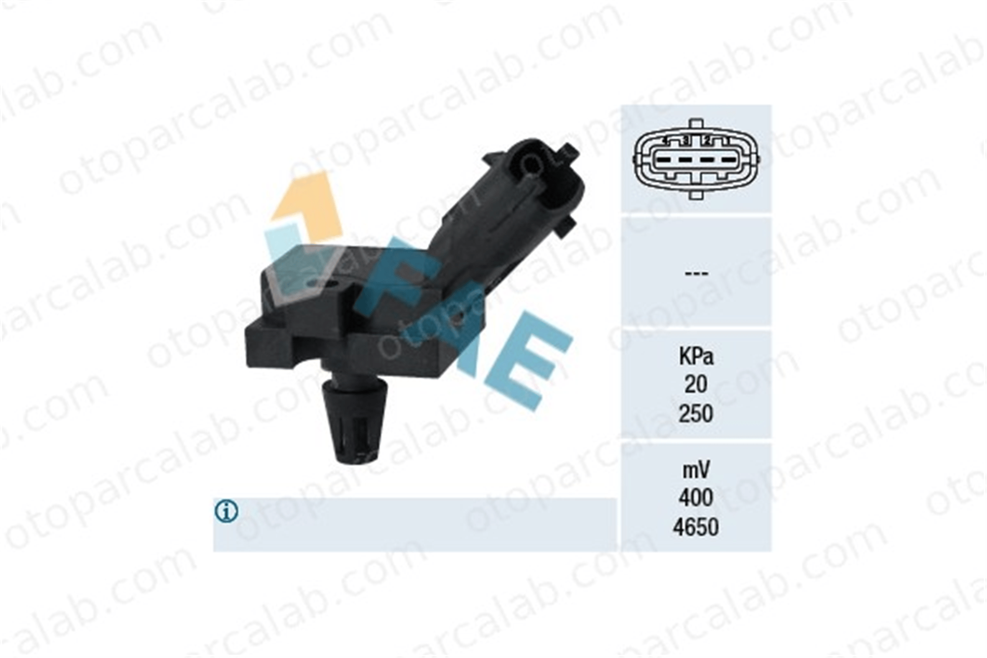 FAE 15082 MAP Sensörü VOLVO S80 I S60 I 1367813 6M5Y9F479AA