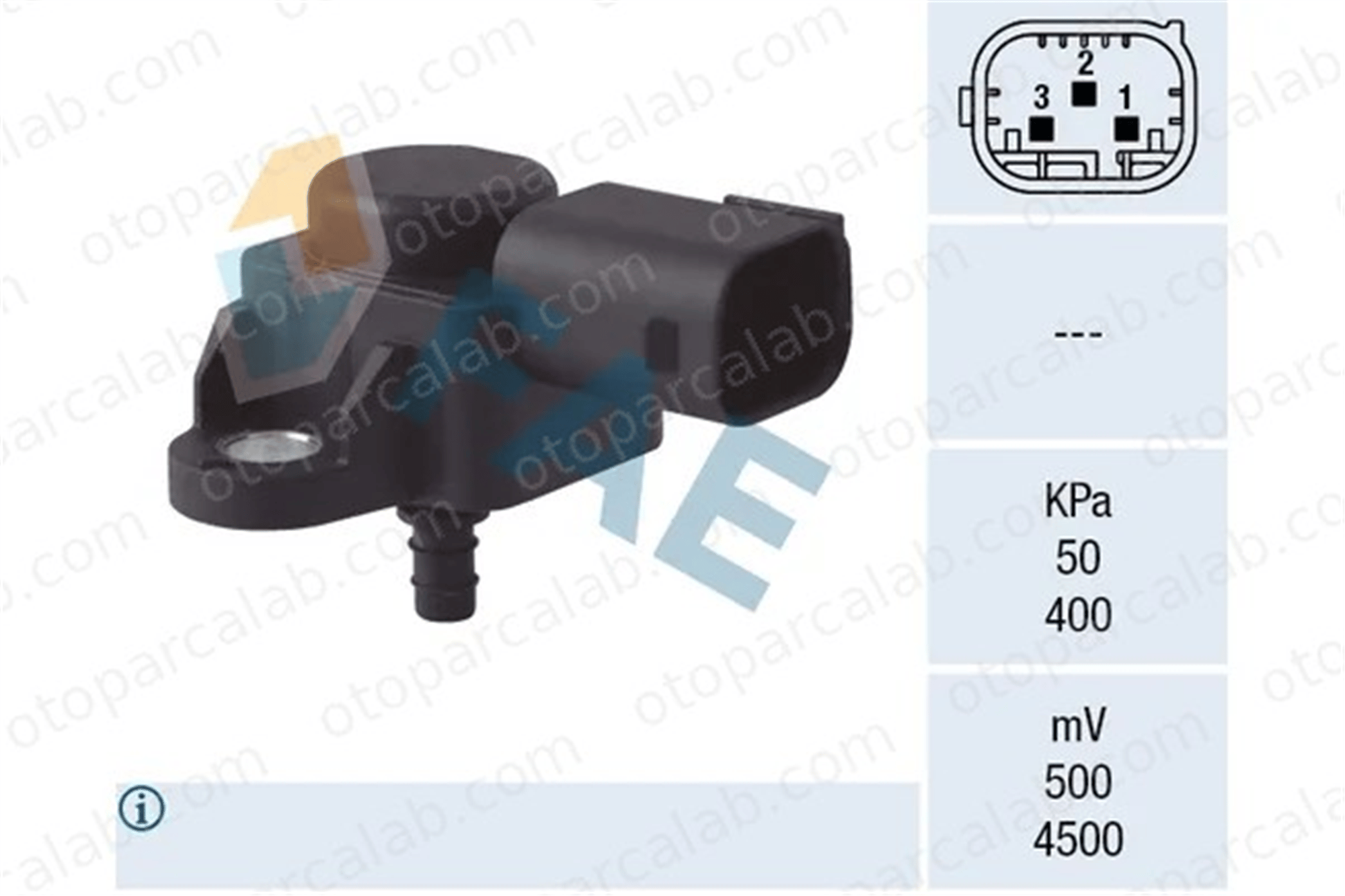 FAE 15089 MAP Sensörü MERCEDES-BENZ SPRINTER 3,5-t Panelvan/Van SPRINTER 3,5-t Platform şasi A0061531628 61531628