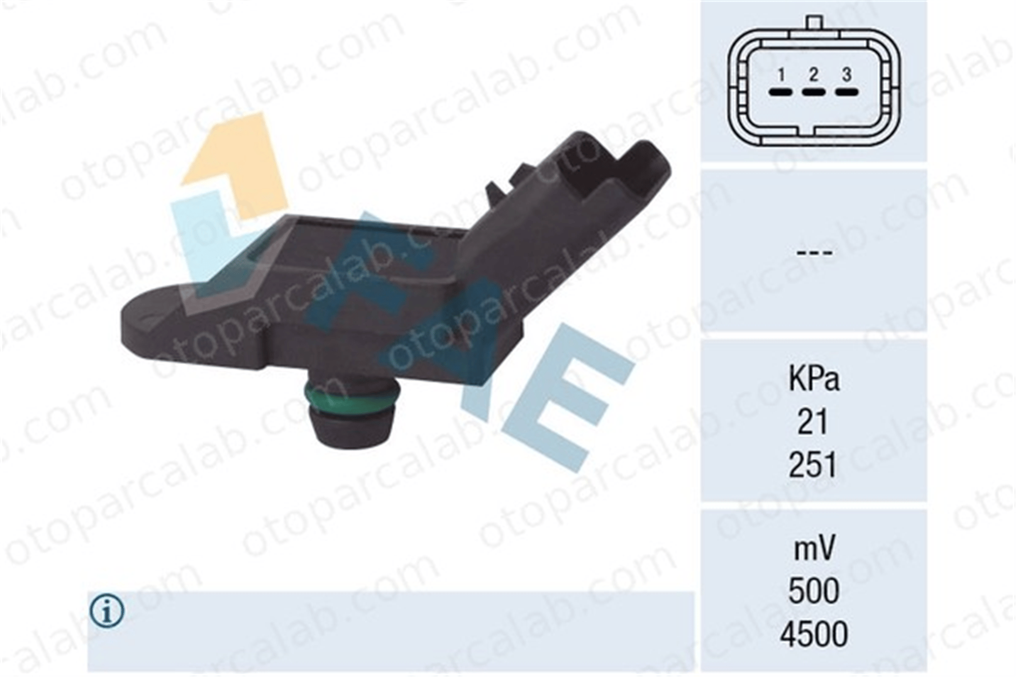 FAE 15091 MAP Sensörü CITROËN DS3 PEUGEOT 308 I 13627540508 1920KZ