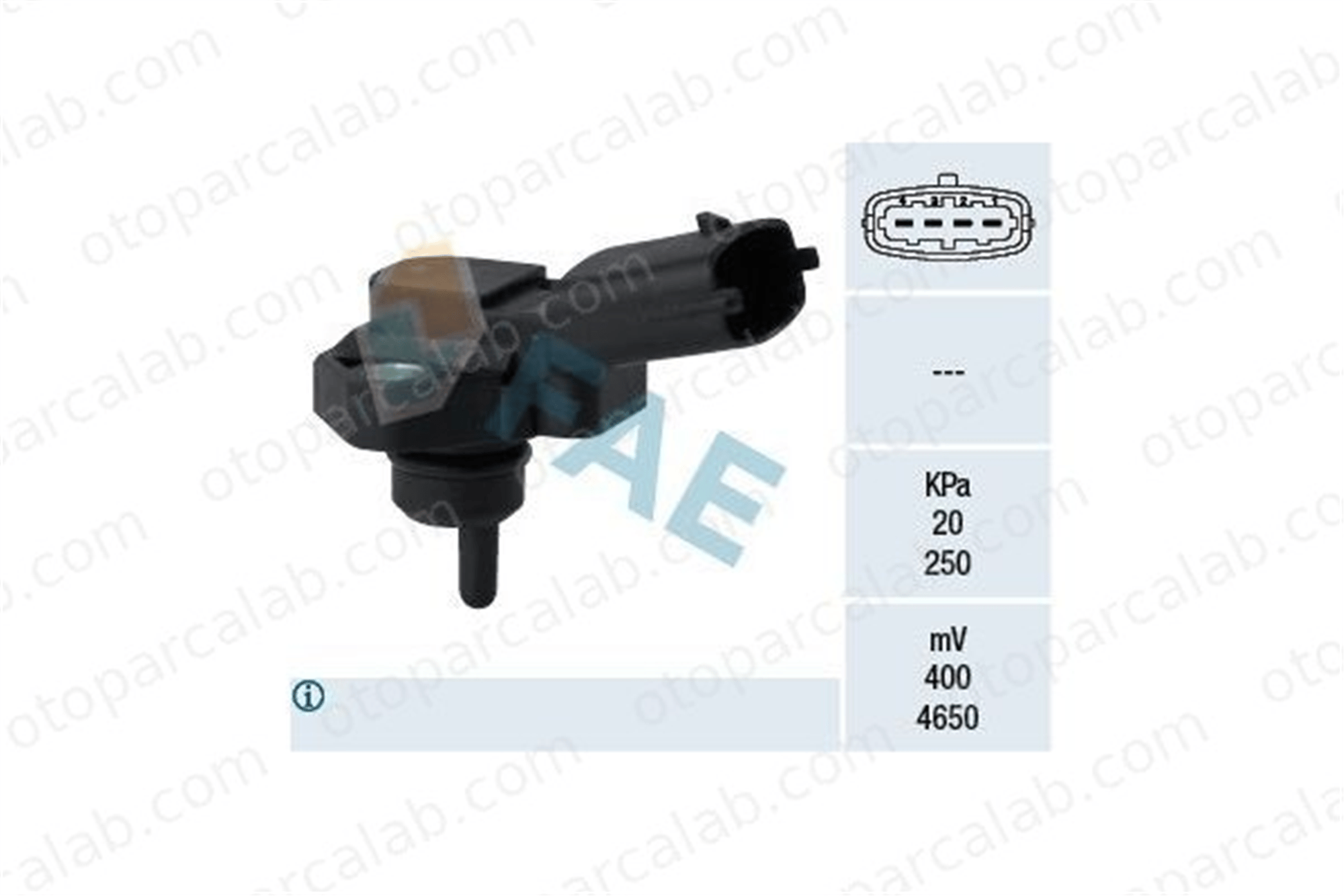 FAE 15094 MAP Sensörü IVECO DAILY III Panelvan/Van DAILY III Platform şasi 99455421 0000099455421