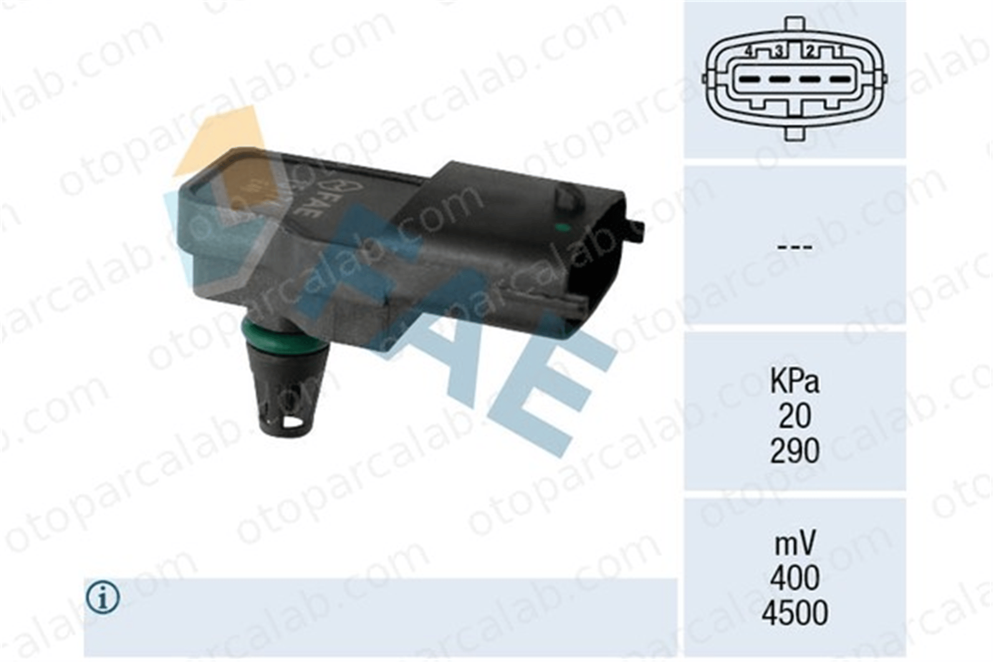 FAE 15174 MAP Sensörü HONDA ACCORD VIII ACCORD VIII Station wagon 37830R3LBG000 37830R3LG01