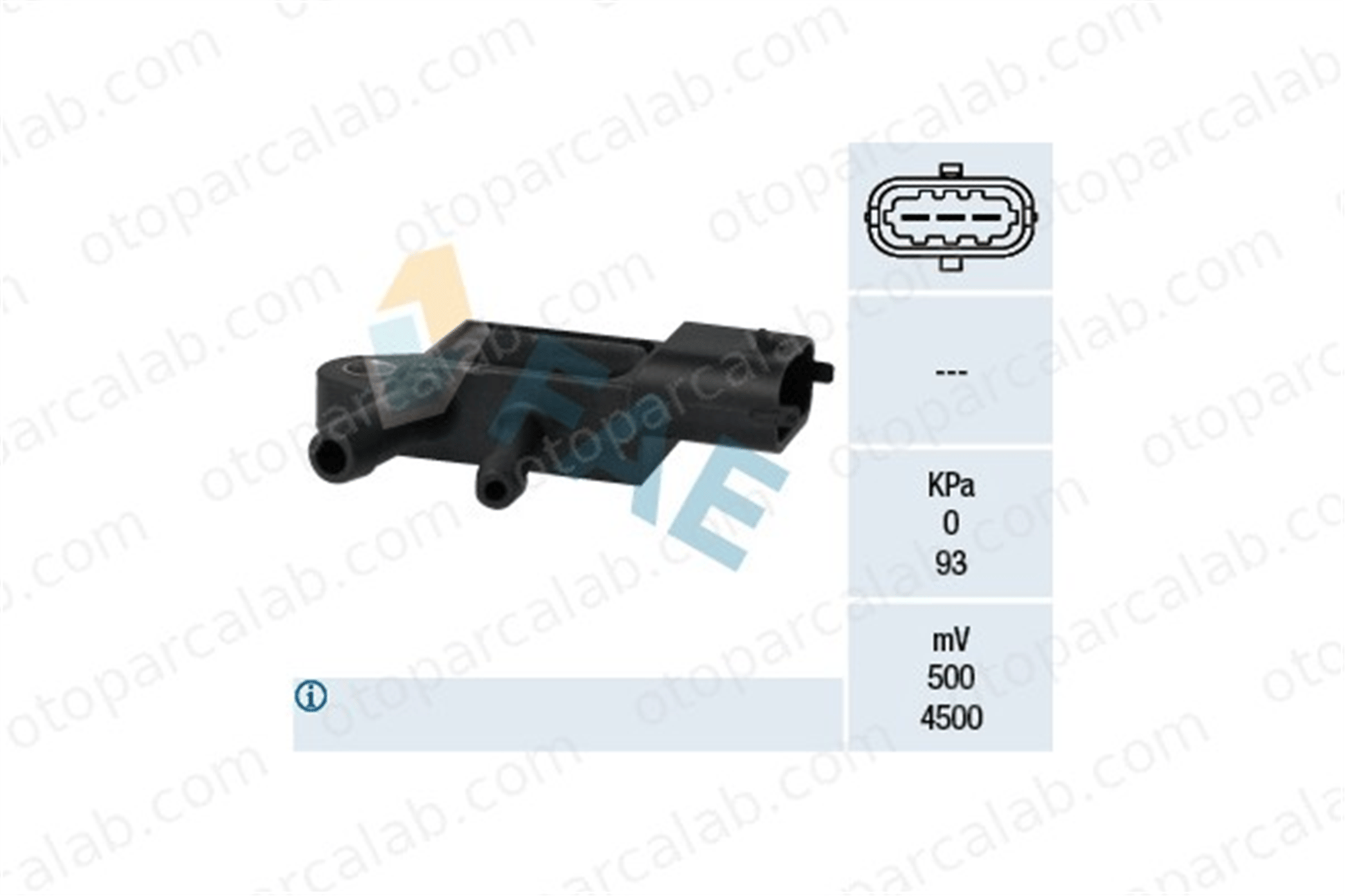 FAE 16106 MAP Sensörü FIAT DOBLO Cargo ALFA ROMEO GIULIETTA 93185556 51855119