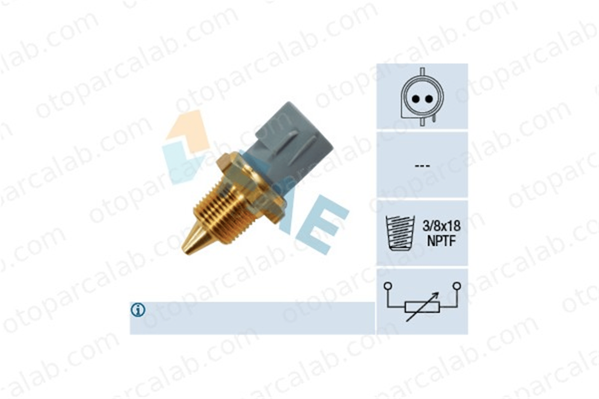FAE 33430 Hararet Müşürü FORD SIERRA II SIERRA II Turnier F2AF12A648AA 6810428