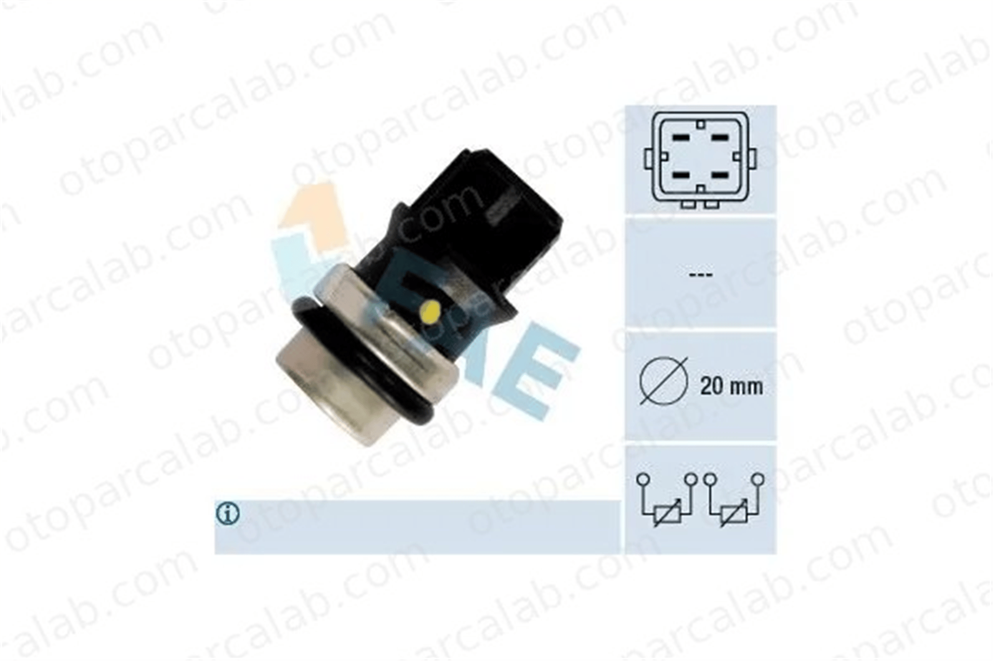 FAE 33640 Hararet Müşürü VW TRANSPORTER T4 Minibüs/Otobüs TRANSPORTER T4 Platform şasi 357919501A 6U0919501B