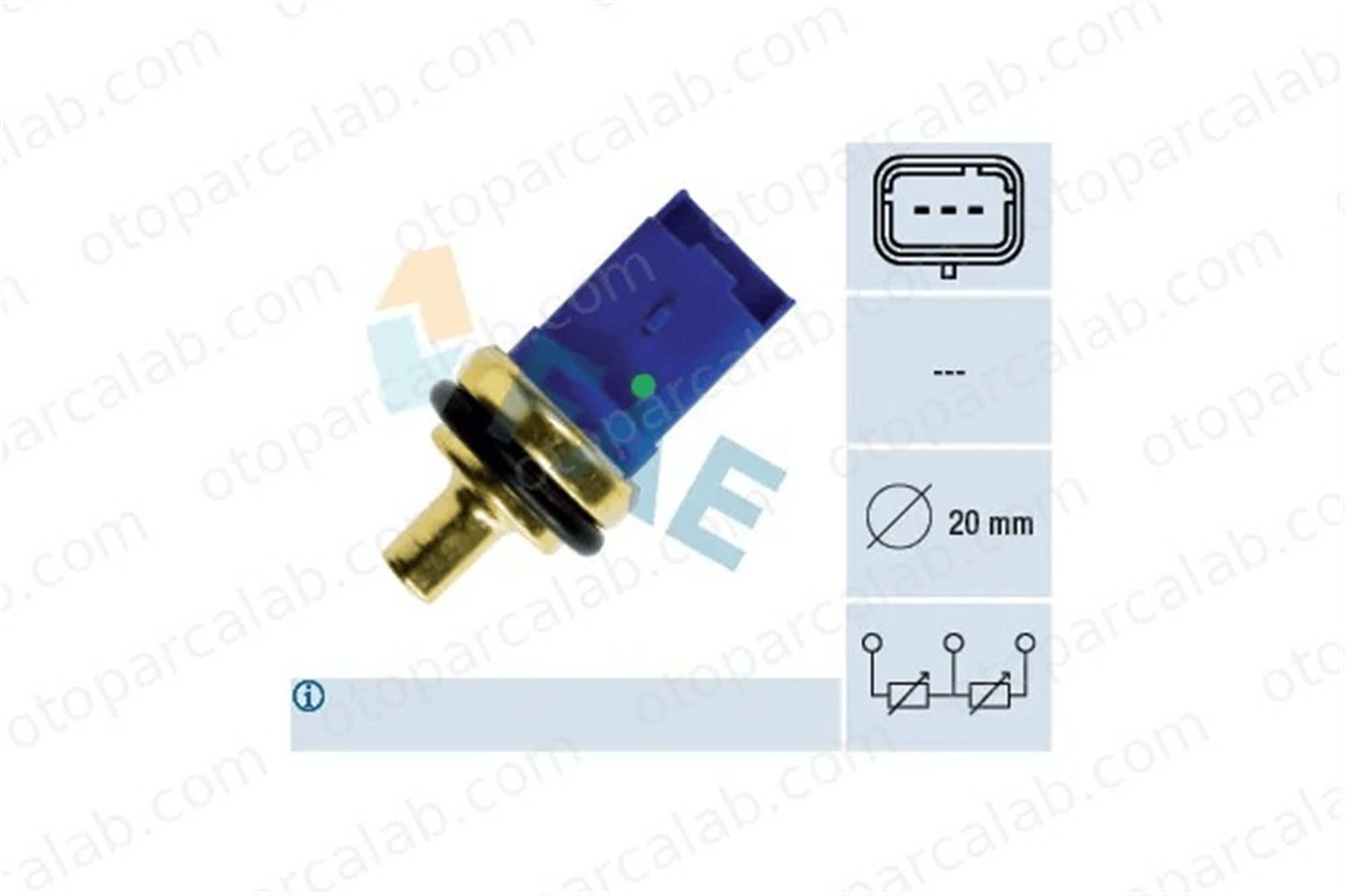 FAE 33790 Hararet Müşürü CITROËN JUMPER Panelvan/Van PEUGEOT BOXER Panelvan/Van 9633518580 1338C0