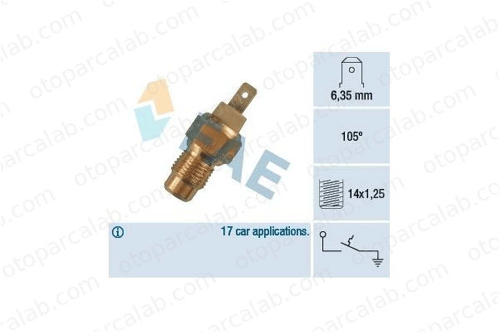 FAE 35170 Hararet Müşürü FORD SCORPIO I SCORPIO I Sedan 133886 95495591