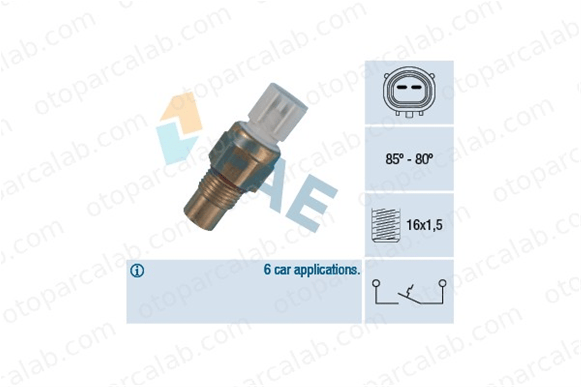 FAE 36485 Fan Müşürü HYUNDAI ACCENT I LANTRA I 2536037100