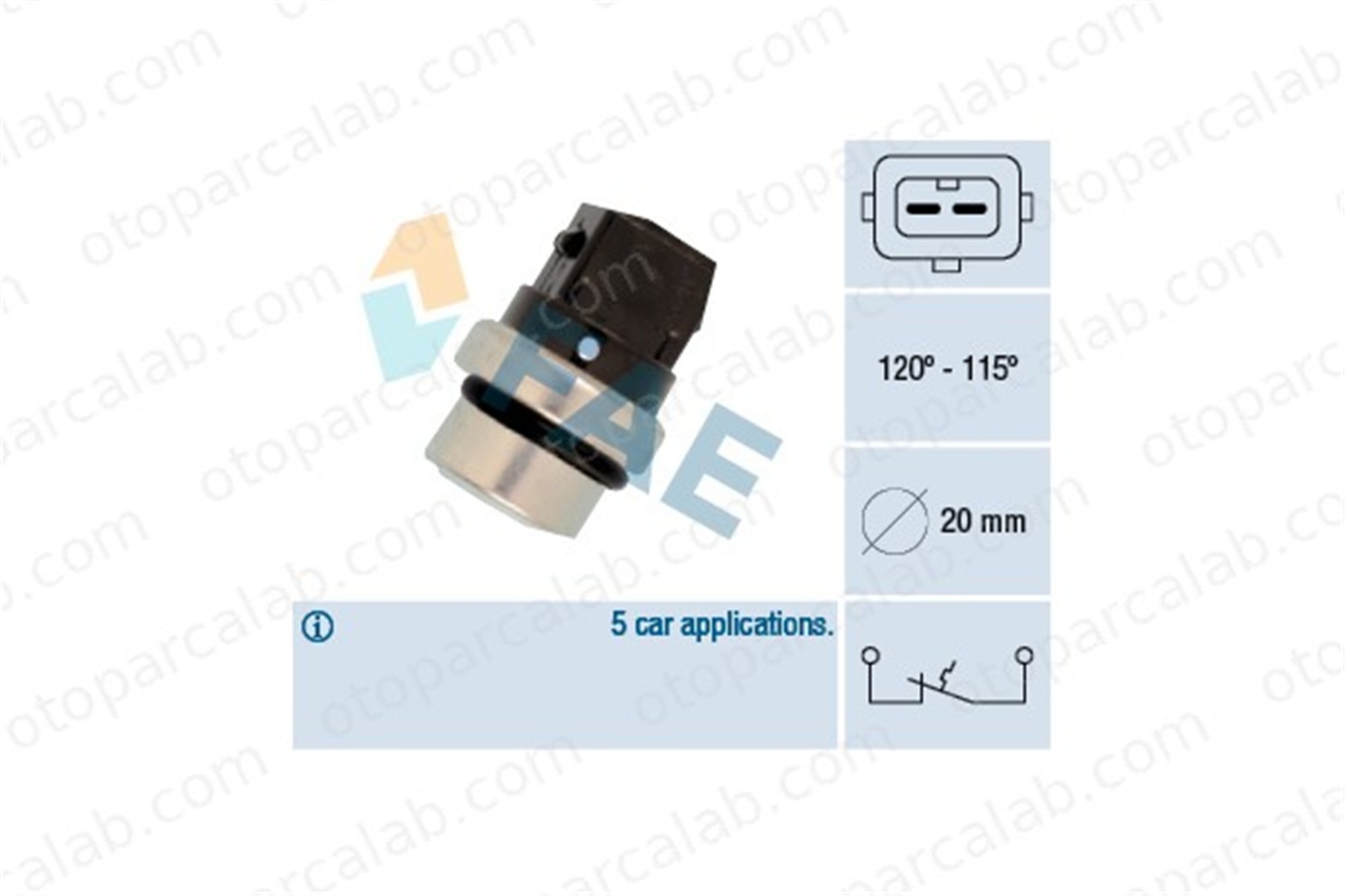 FAE 36700 Fan Müşürü OPEL VECTRA B VECTRA B Hatchback 92AB8B607AA 90508084