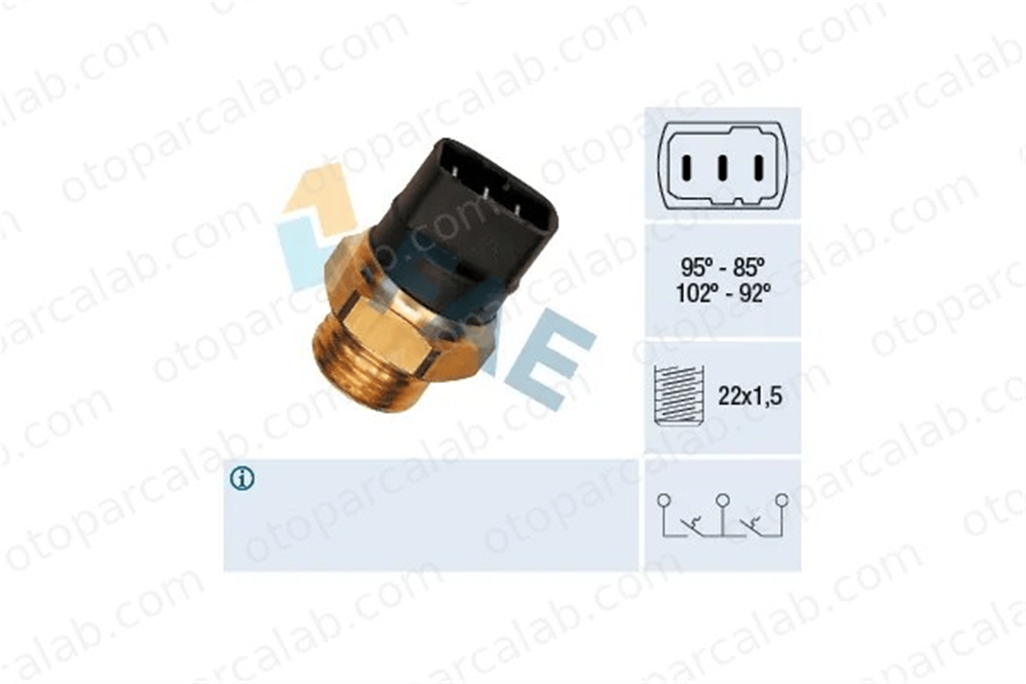 FAE 37820 Fan Müşürü AUDI A4 B5 Avant 80 B3 Sedan 96123564 96138637