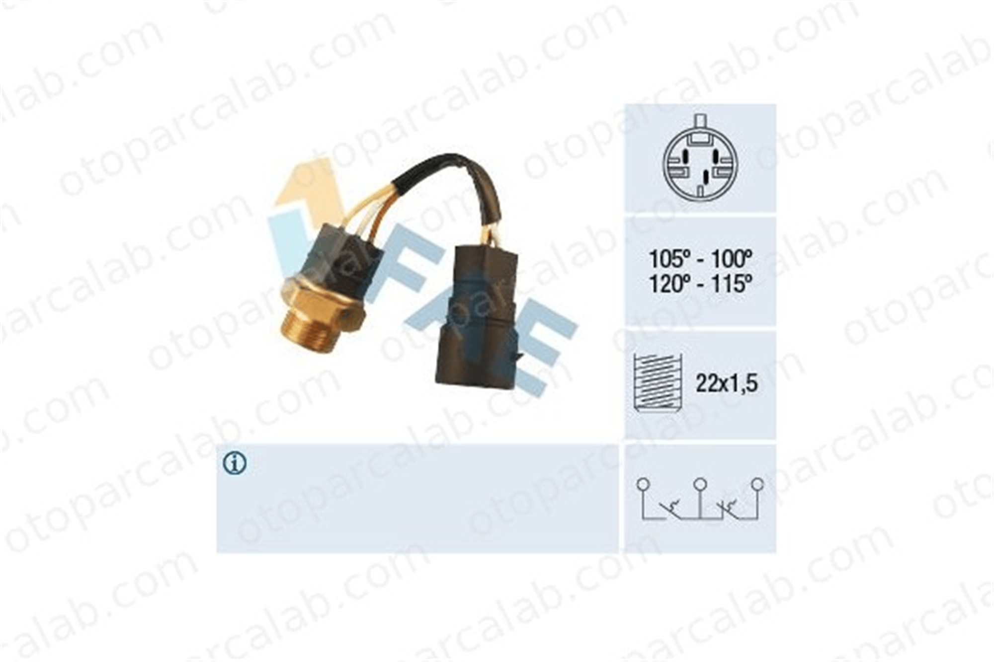 FAE 38220 Fan Müşürü OPEL CORSA B TIGRA 1341042 90482428