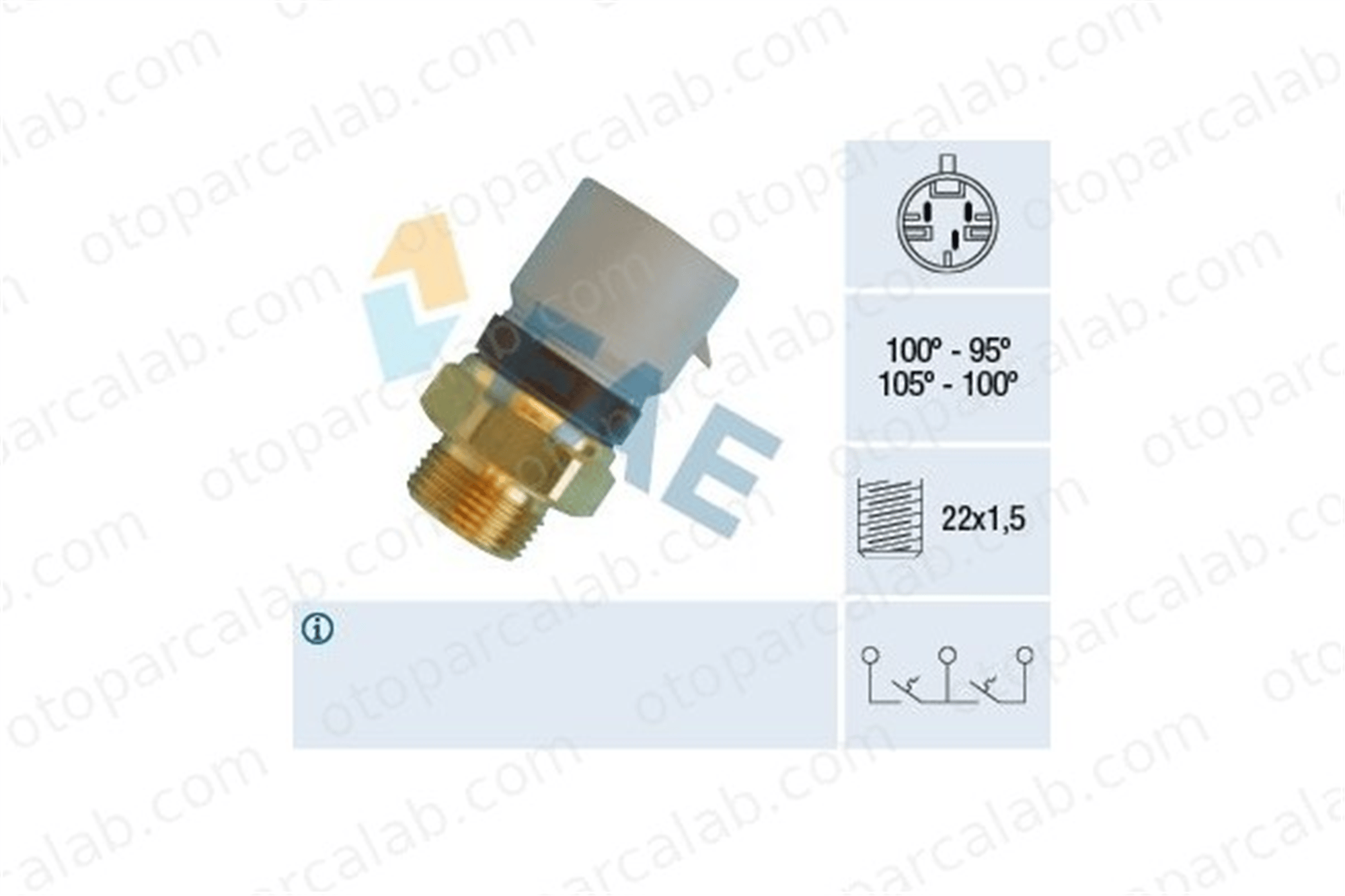 FAE 38360 Fan Müşürü OPEL VECTRA B VECTRA B Station wagon 1341042 90506498