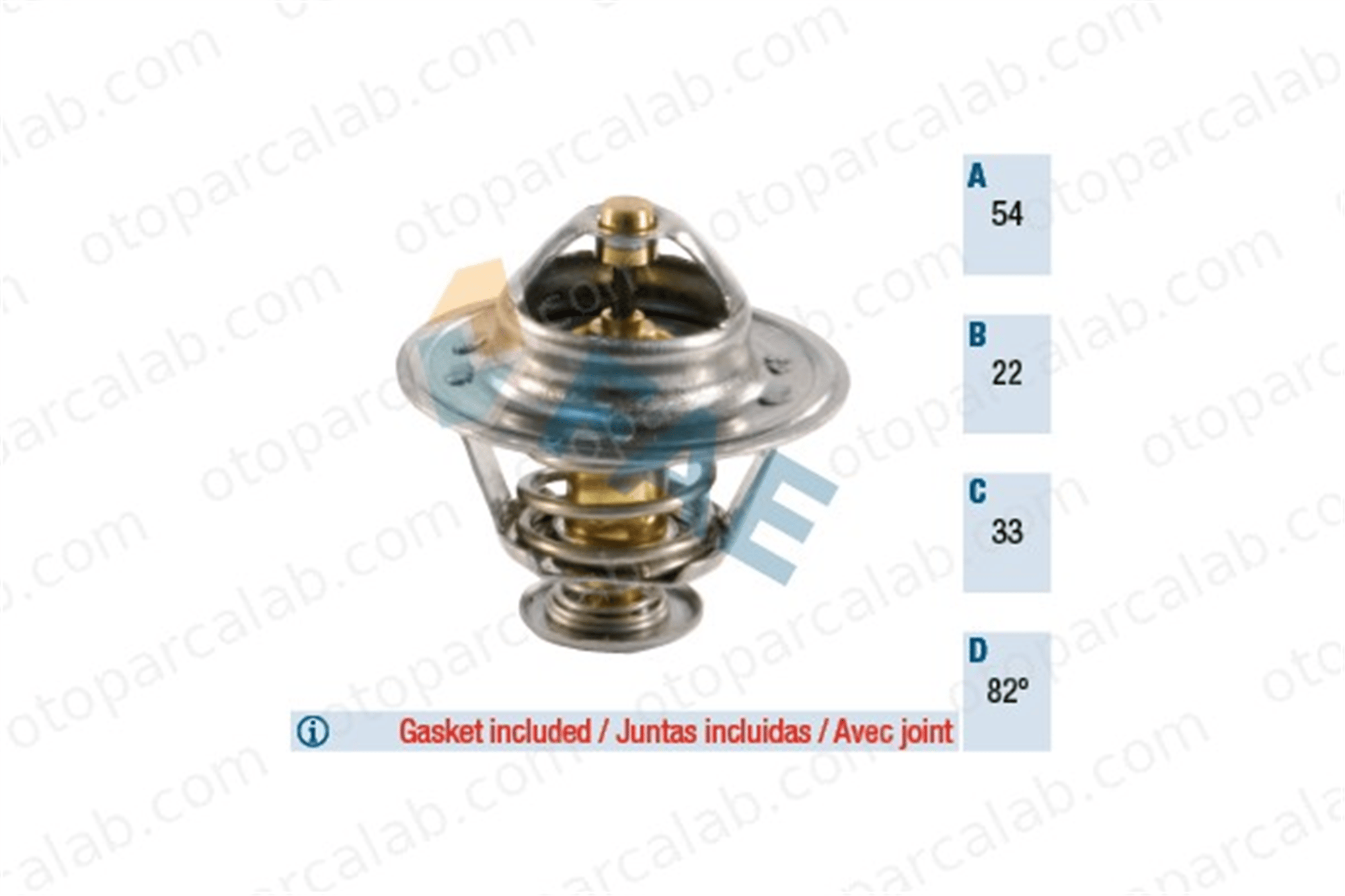 FAE 5304182 Termostat OPEL CORSA C Kasa/eğik arka COMBO Kasa/büyük limuzin 1338276 97135145