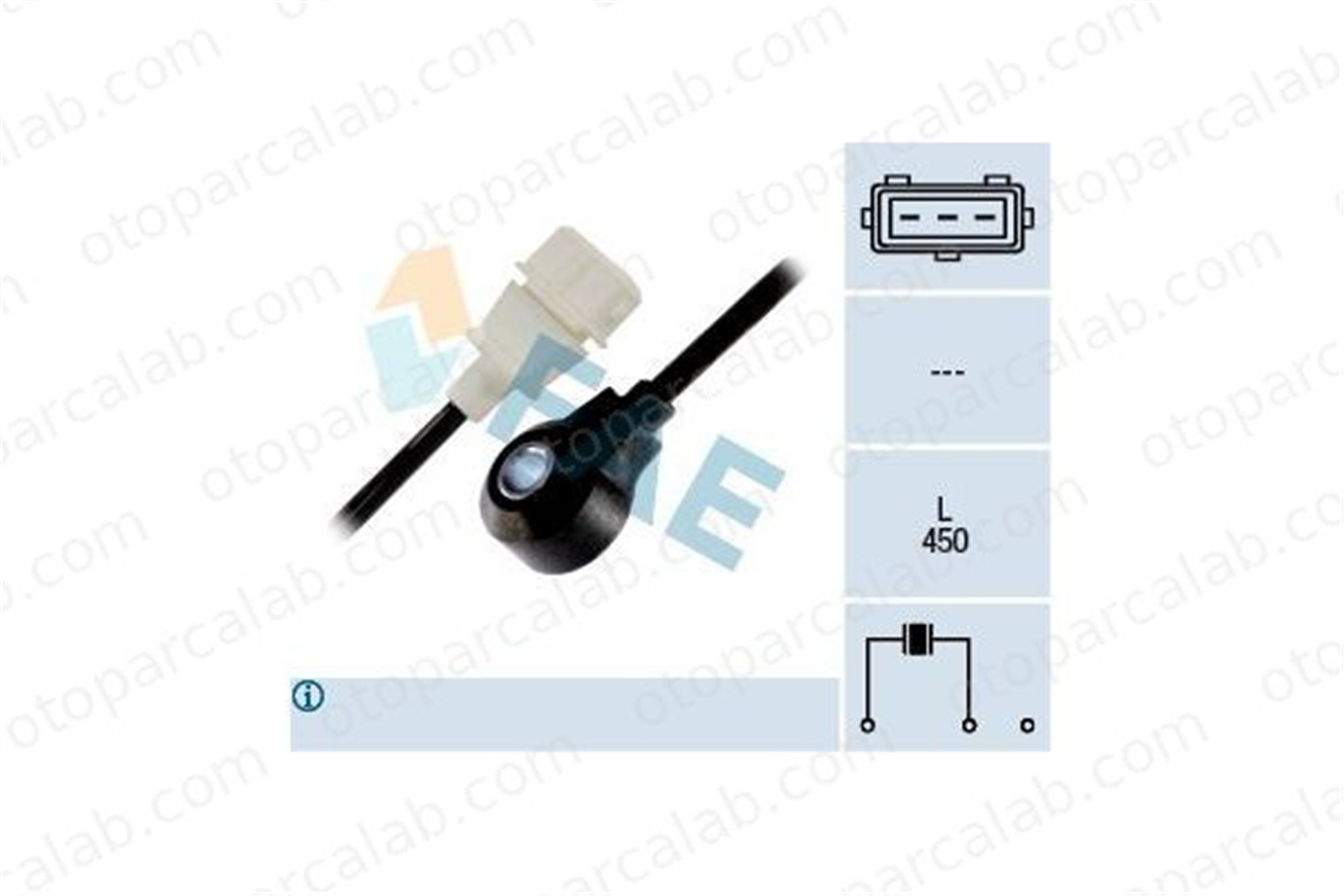 FAE 60111 Vuruntu Sensörü ALFA ROMEO 164 LANCIA KAPPA 60592752 60810791