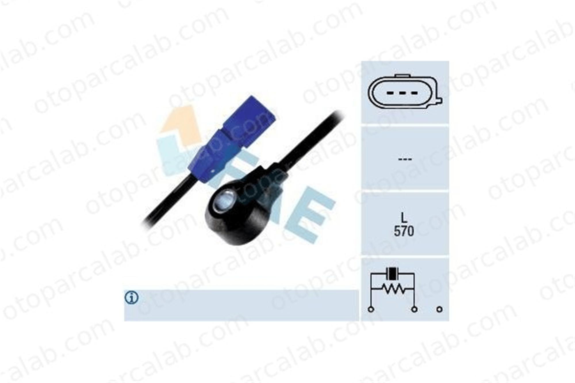 FAE 60129 Vuruntu Sensörü AUDI A4 B6 A6 C5 Avant 6C905377 06C905377