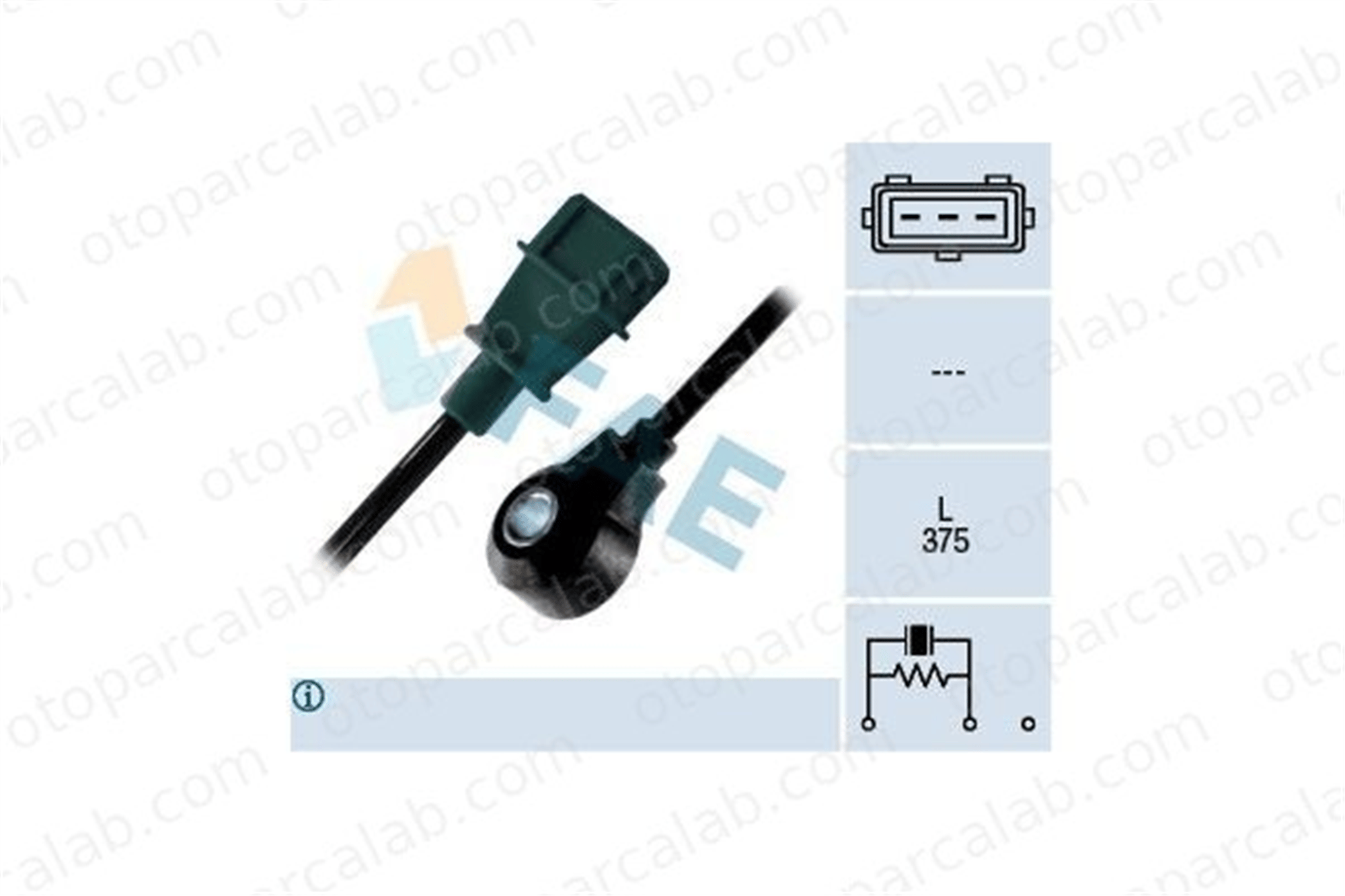 FAE 60194 Vuruntu Sensörü CITROËN XANTIA XM 594615 594617