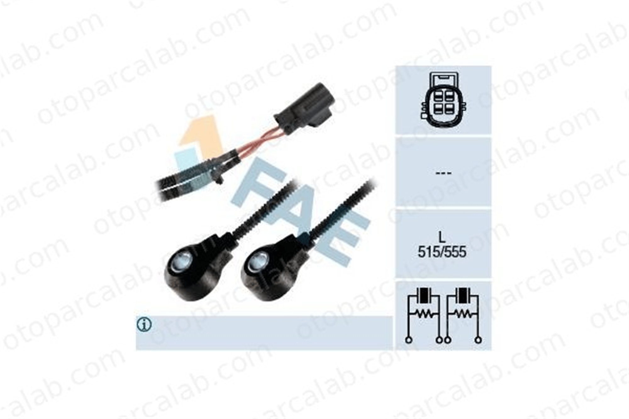 FAE 60211 Vuruntu Sensörü VOLVO S80 I V70 II 9497030 KS245