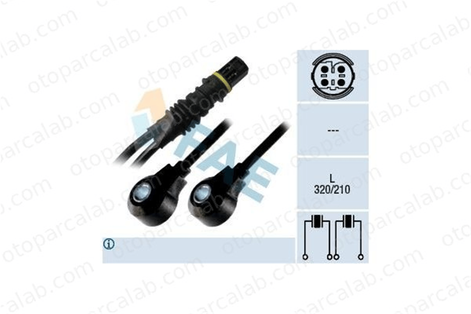 FAE 60214 Vuruntu Sensörü BMW 3 3 Compact 12141247993