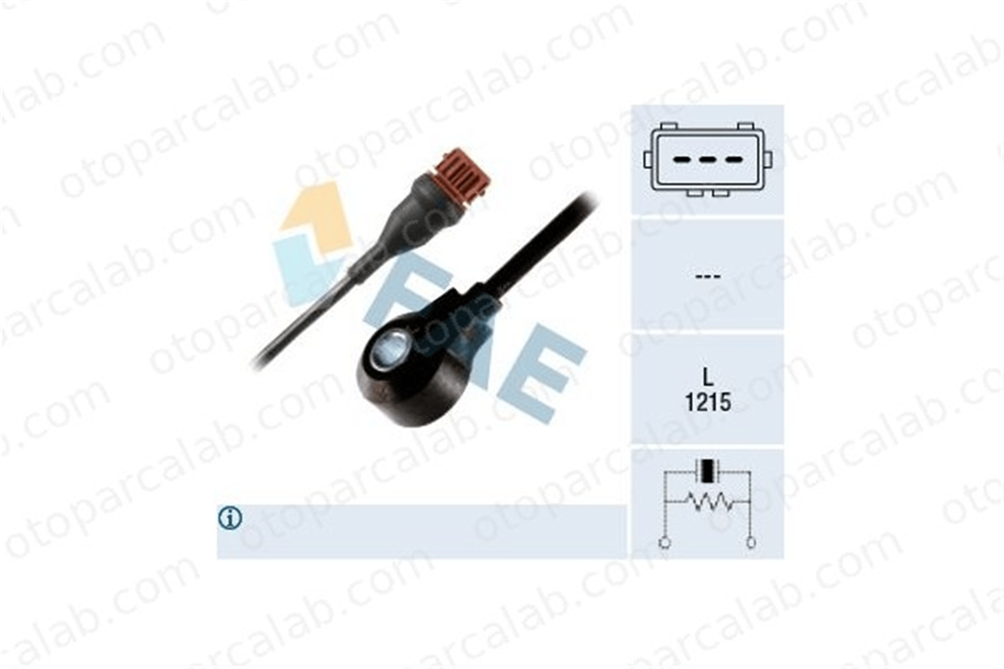 FAE 60228 Vuruntu Sensörü VOLVO V40 Station wagon S40 I 91462135 KS258