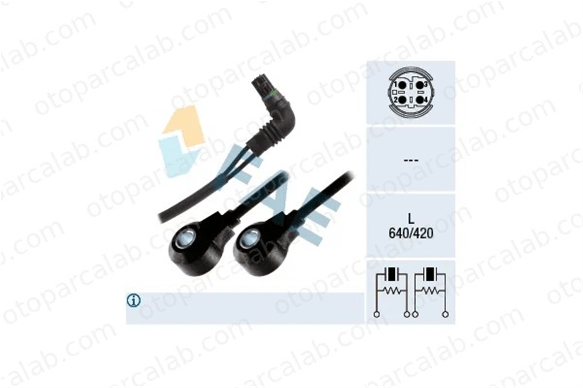 FAE 60255 Vuruntu Sensörü BMW 5 7 12141709317 13627568421