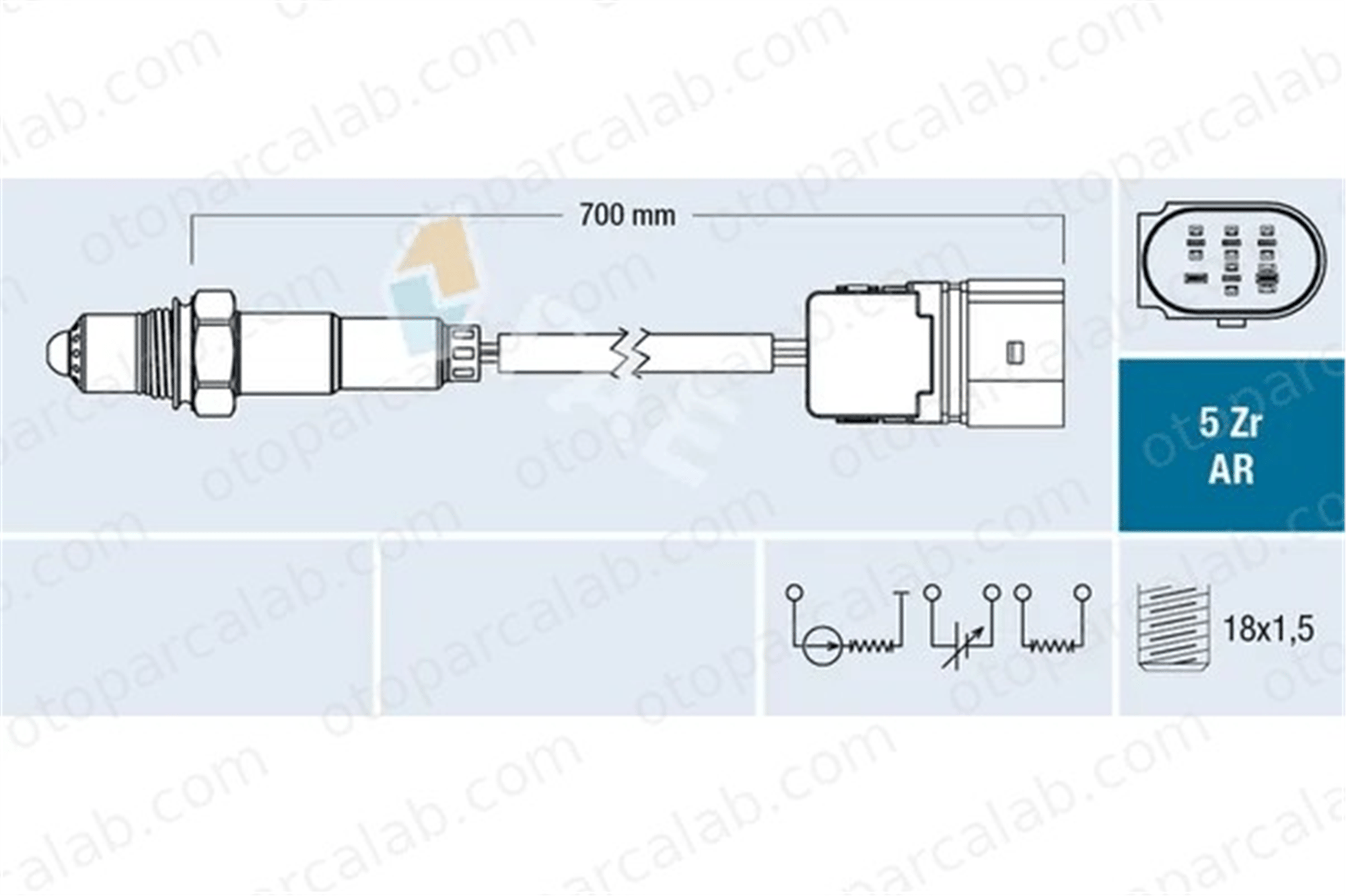 FAE 75014 Oksijen (Lambda) Sensörü BMW 3 7 11787530283 11780149833