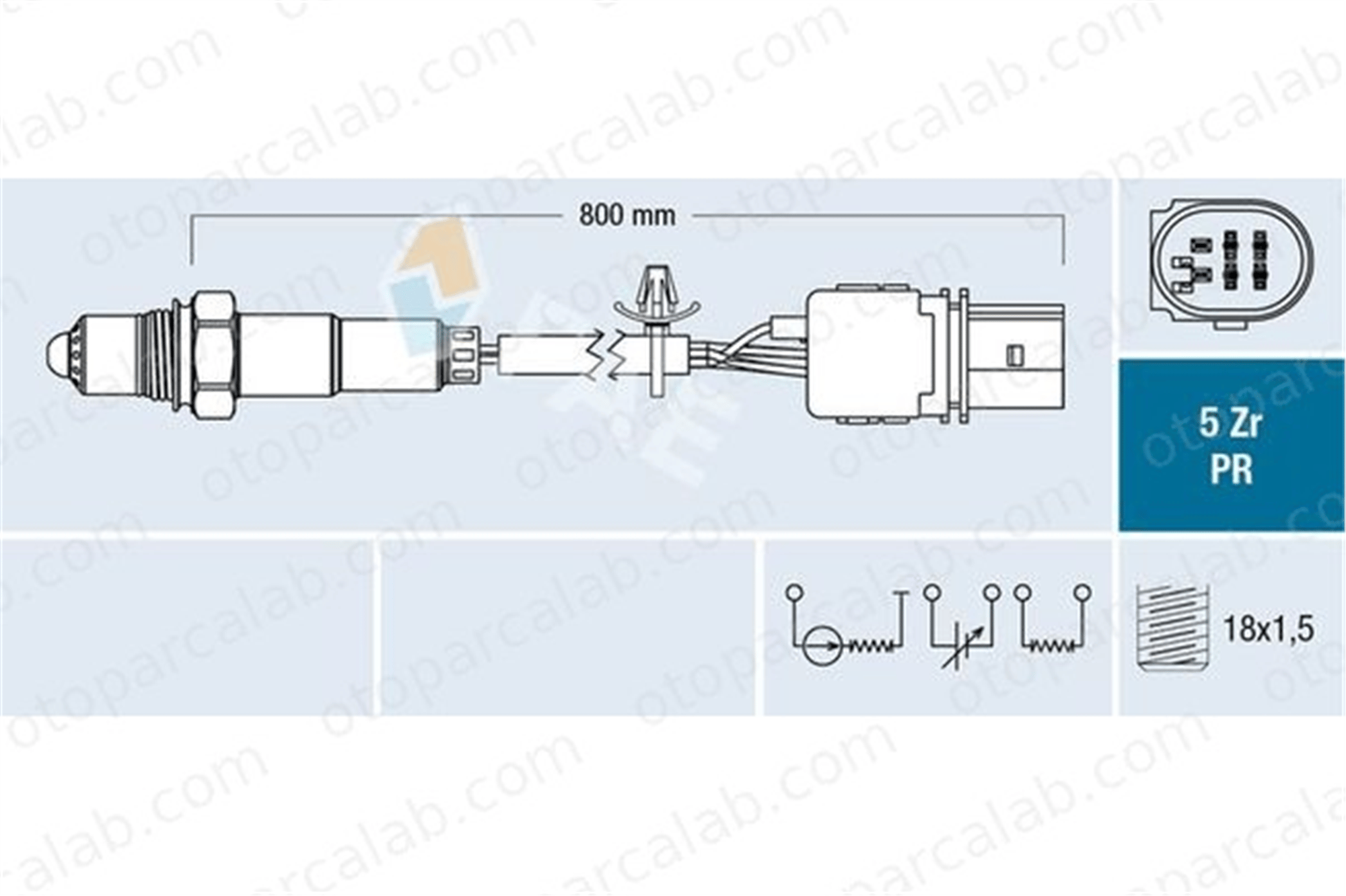 FAE 75044 Oksijen (Lambda) Sensörü SUZUKI SPLASH 1821353K00