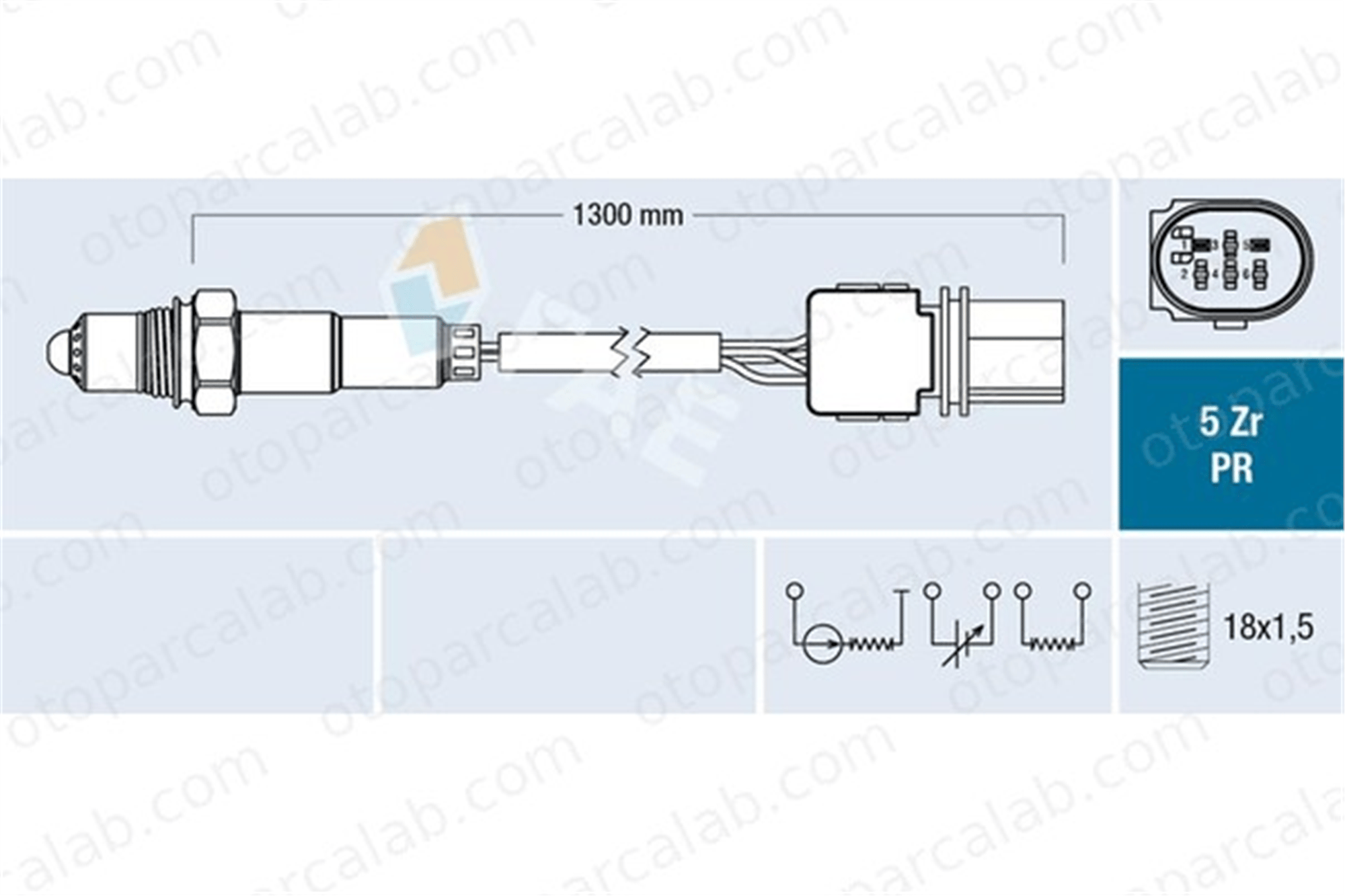 FAE 75053 Oksijen (Lambda) Sensörü AUDI A4 B7 A4 B7 Avant 22906262AE 022906262AE