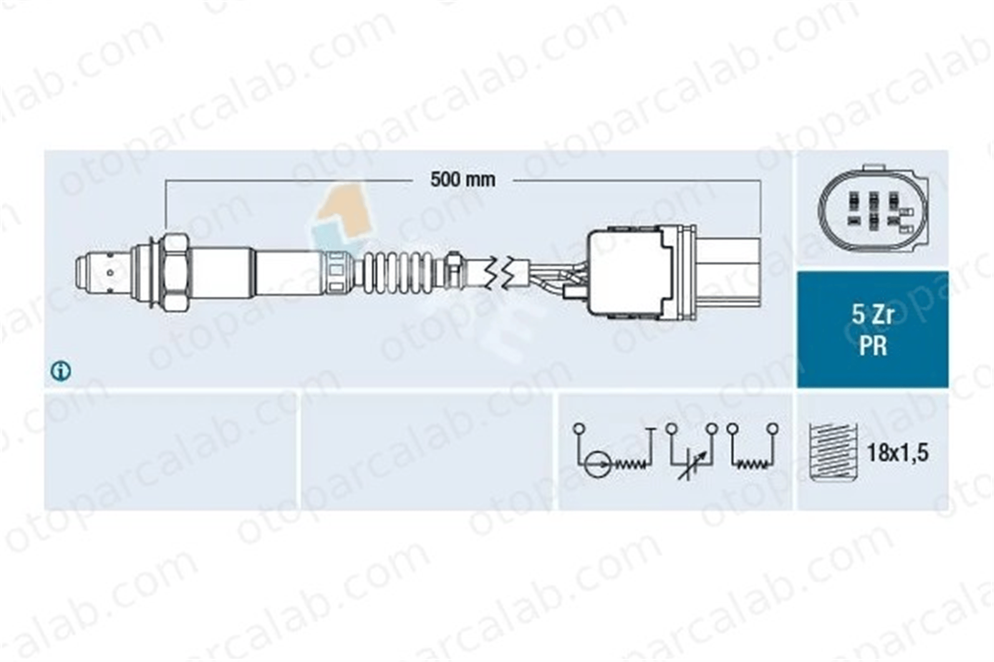 FAE 75087 Oksijen (Lambda) Sensörü FORD KUGA II HYUNDAI i30 C1BA9Y460AA 9678423380