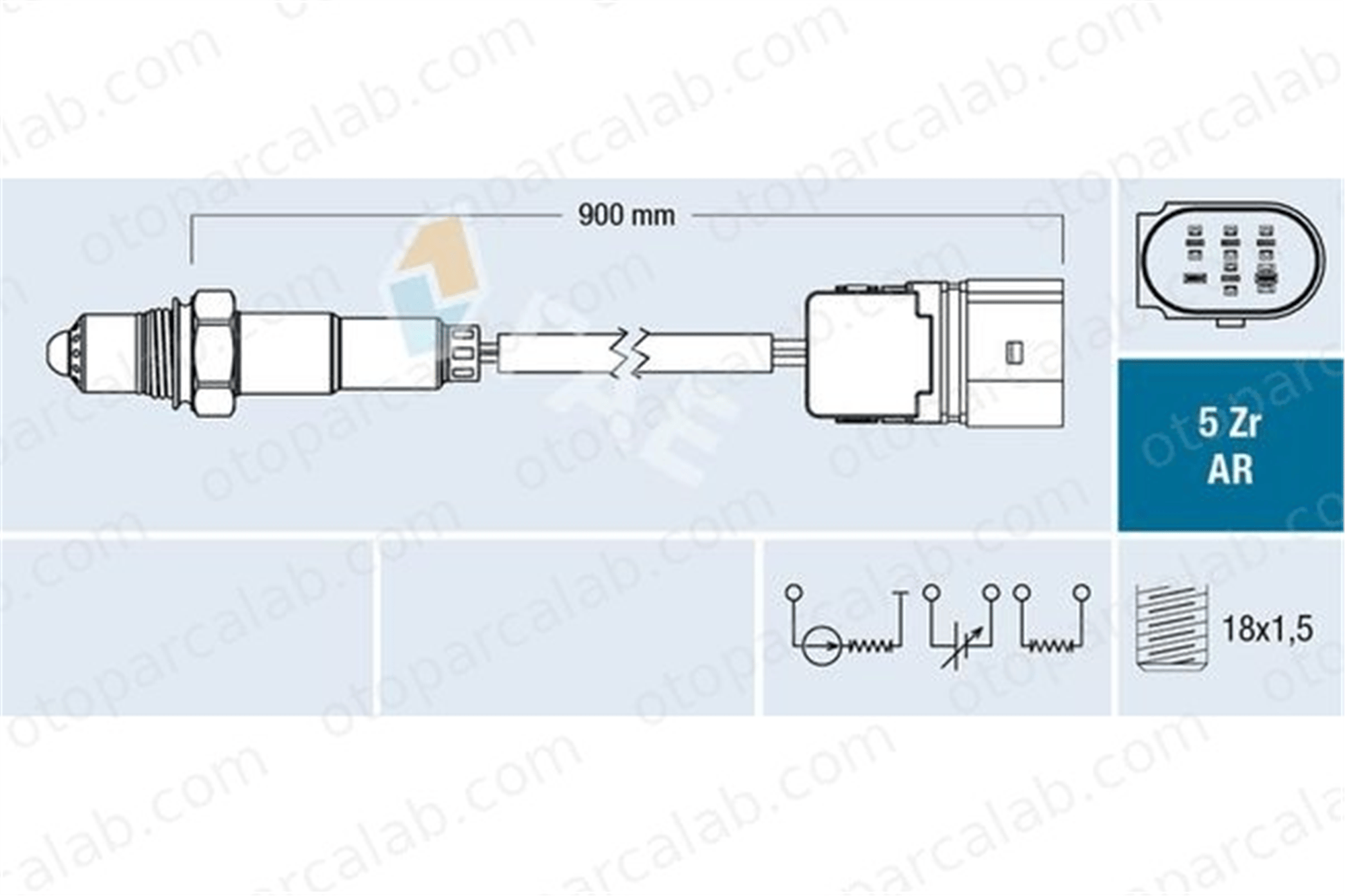 FAE 75102 Oksijen (Lambda) Sensörü MERCEDES-BENZ C-SERISI Coupe C-SERISI A0035427318 420349