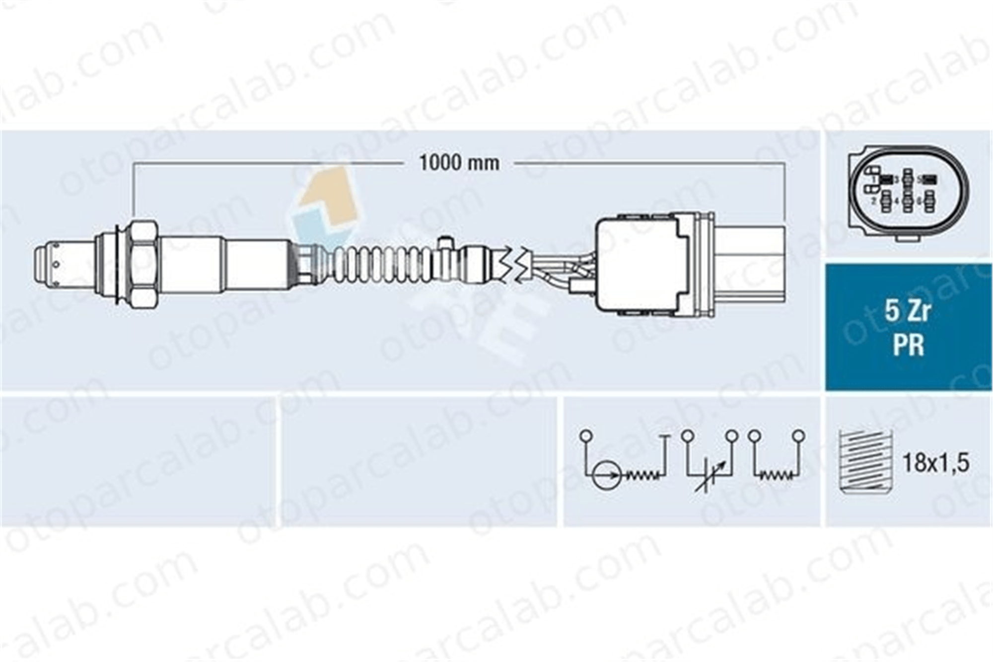 FAE 75120 Oksijen (Lambda) Sensörü TEMSA MD ALFA ROMEO GIULIETTA 55261478 55276330