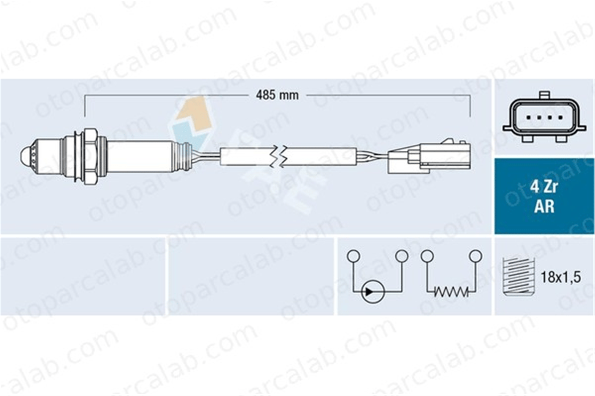 FAE 75634 Oksijen (Lambda) Sensörü RENAULT CLIO IV SCÉNIC III 226932962R 2269000Q1L