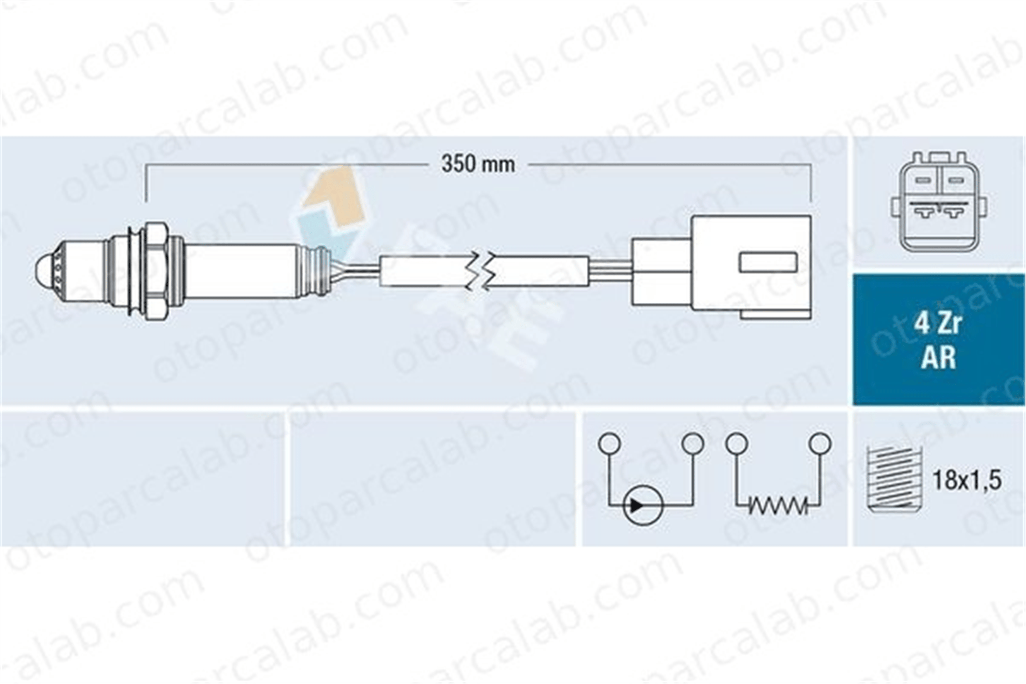 FAE 75659 Oksijen (Lambda) Sensörü TOYOTA HILUX VIII Pick-up LEXUS RC 894670D040 894670G010