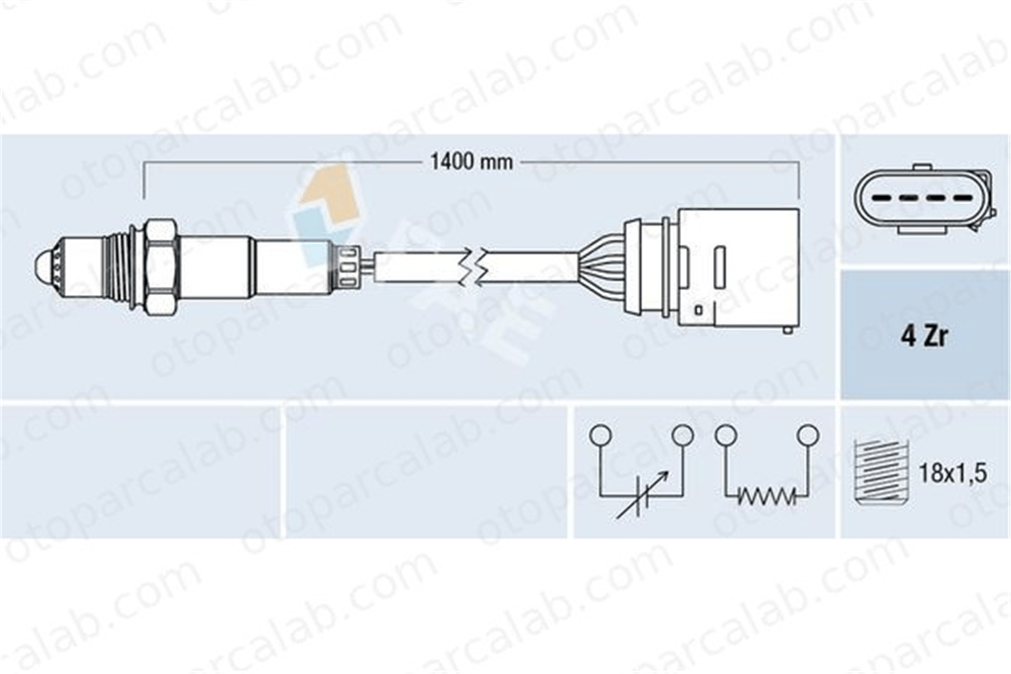 FAE 77149 Oksijen (Lambda) Sensörü SEAT CORDOBA CORDOBA Vario 6K0906262A