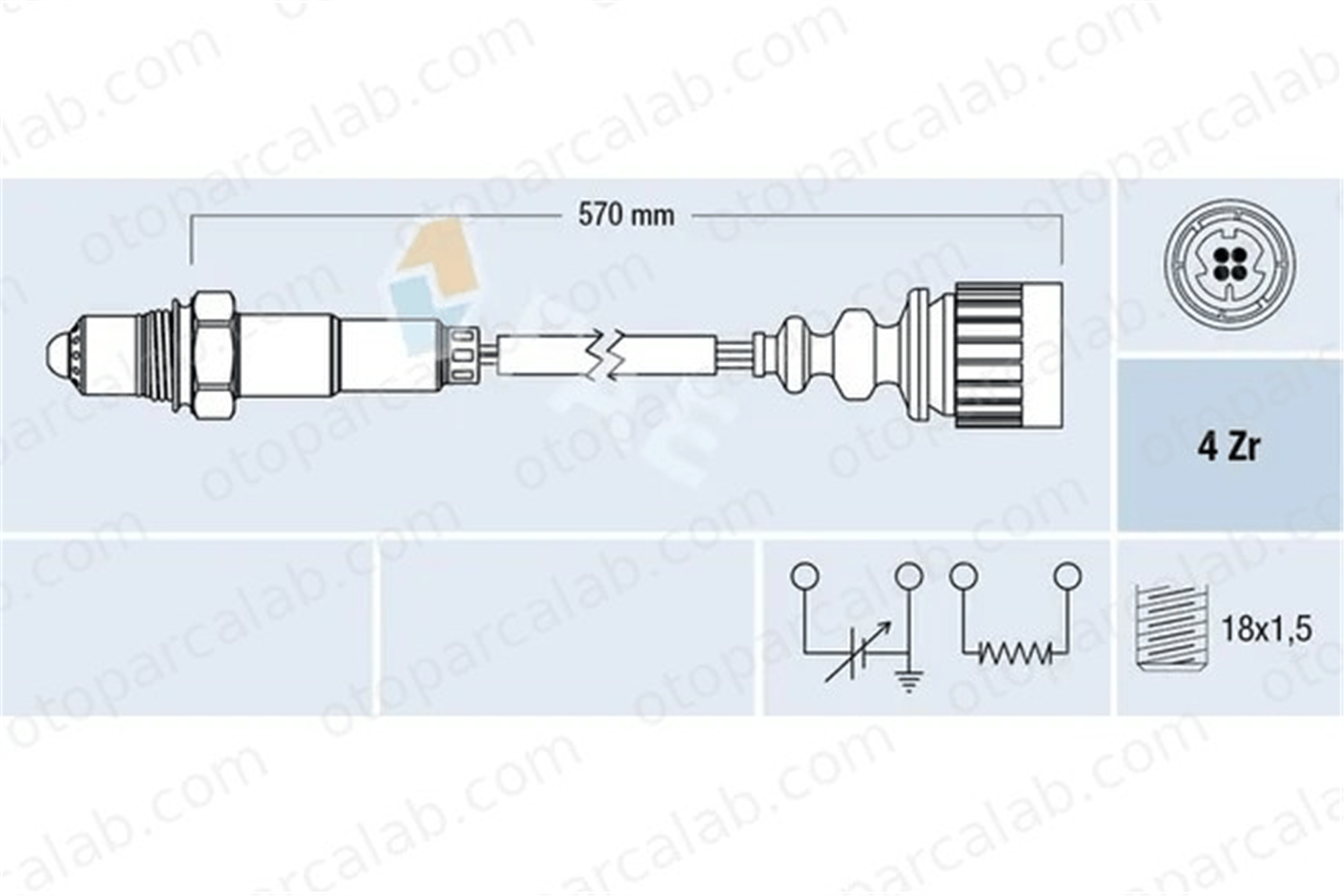 FAE 77173 Oksijen (Lambda) Sensörü BMW 3 3 Cabrio 11781720536 11781730005