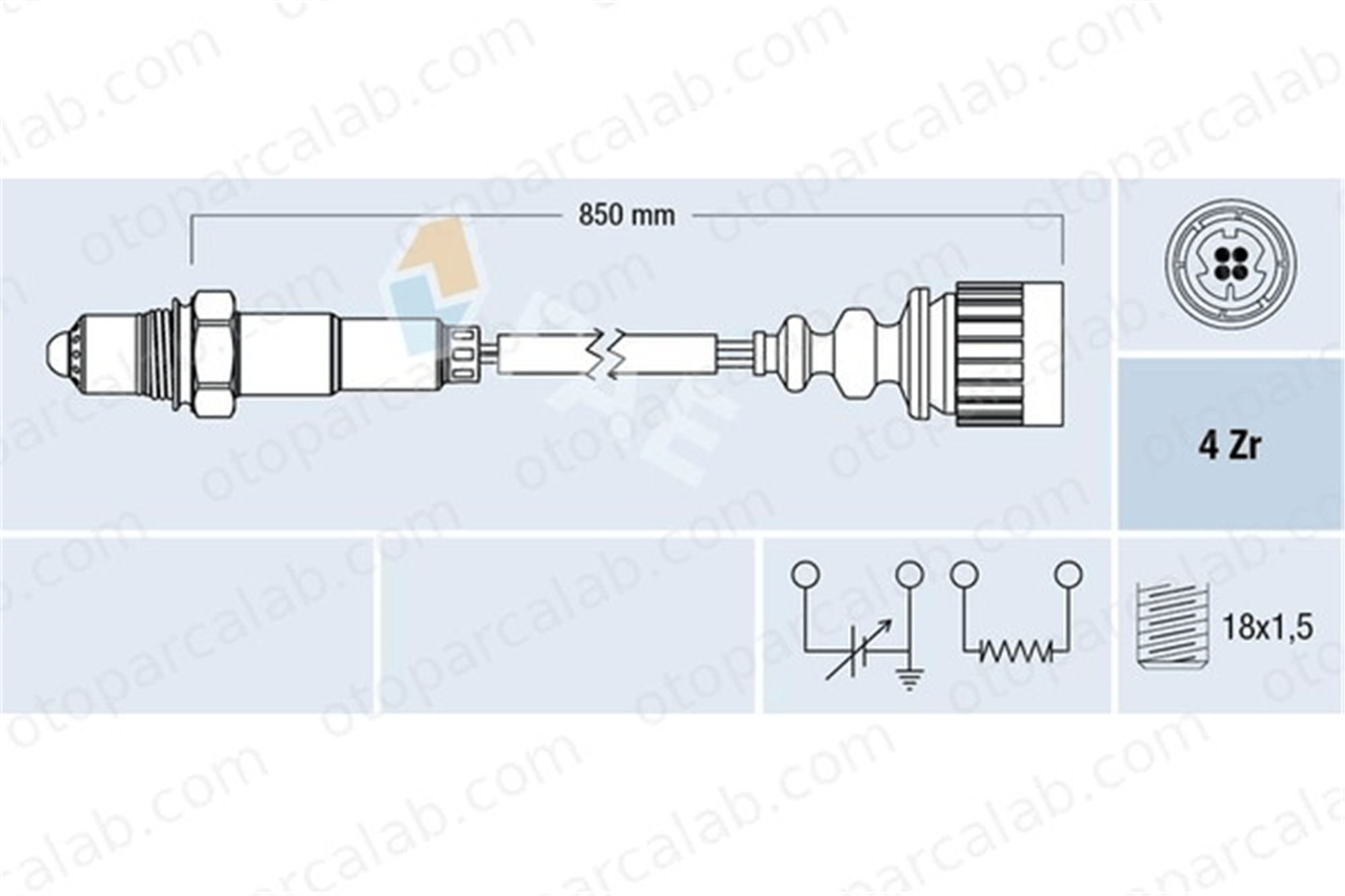 FAE 77174 Oksijen (Lambda) Sensörü BMW 3 3 Touring 11781720845 11781747579