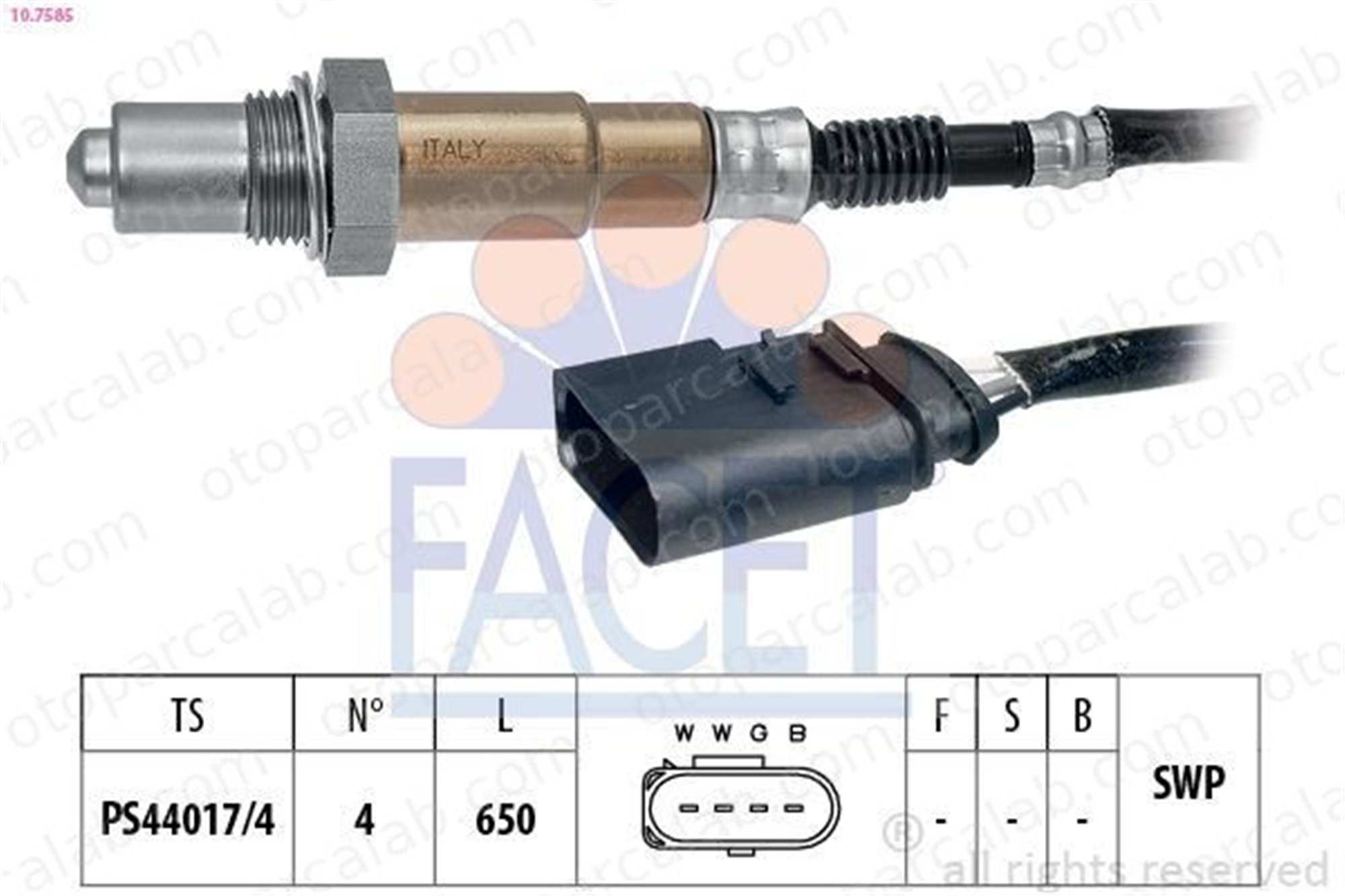 FAE 77200 Oksijen (Lambda) Sensörü VW FOX Hatchback POLO 3D906265C 03D 906 265 C